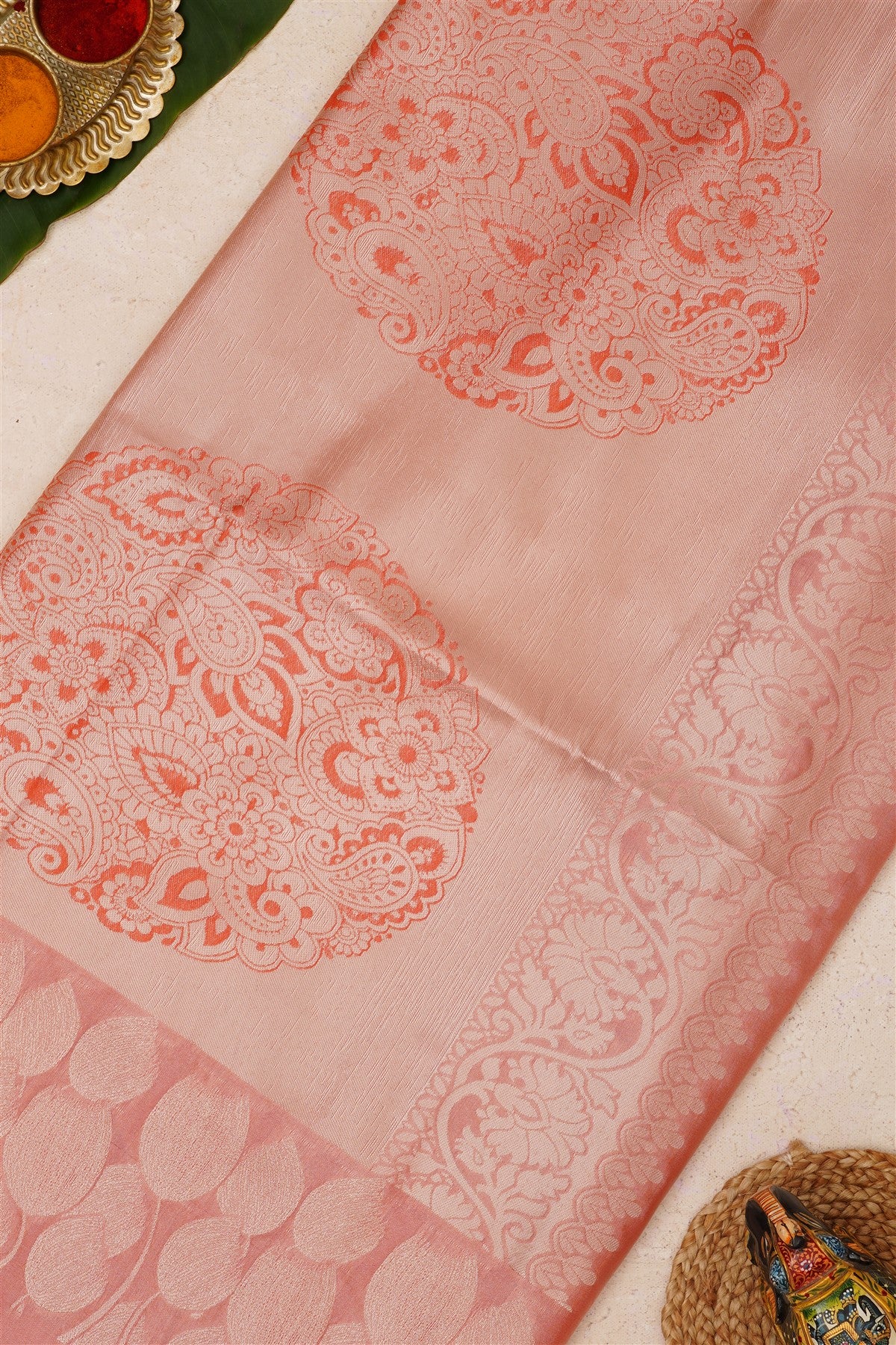 Fancy Vintage Soft Silk Dark Blue Saree