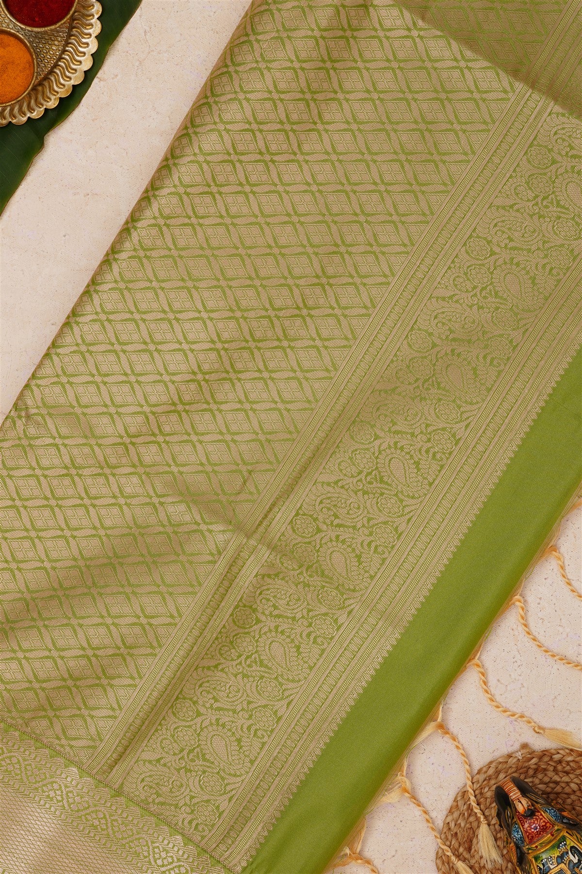 Fancy Vintage Soft Silk Pink Saree