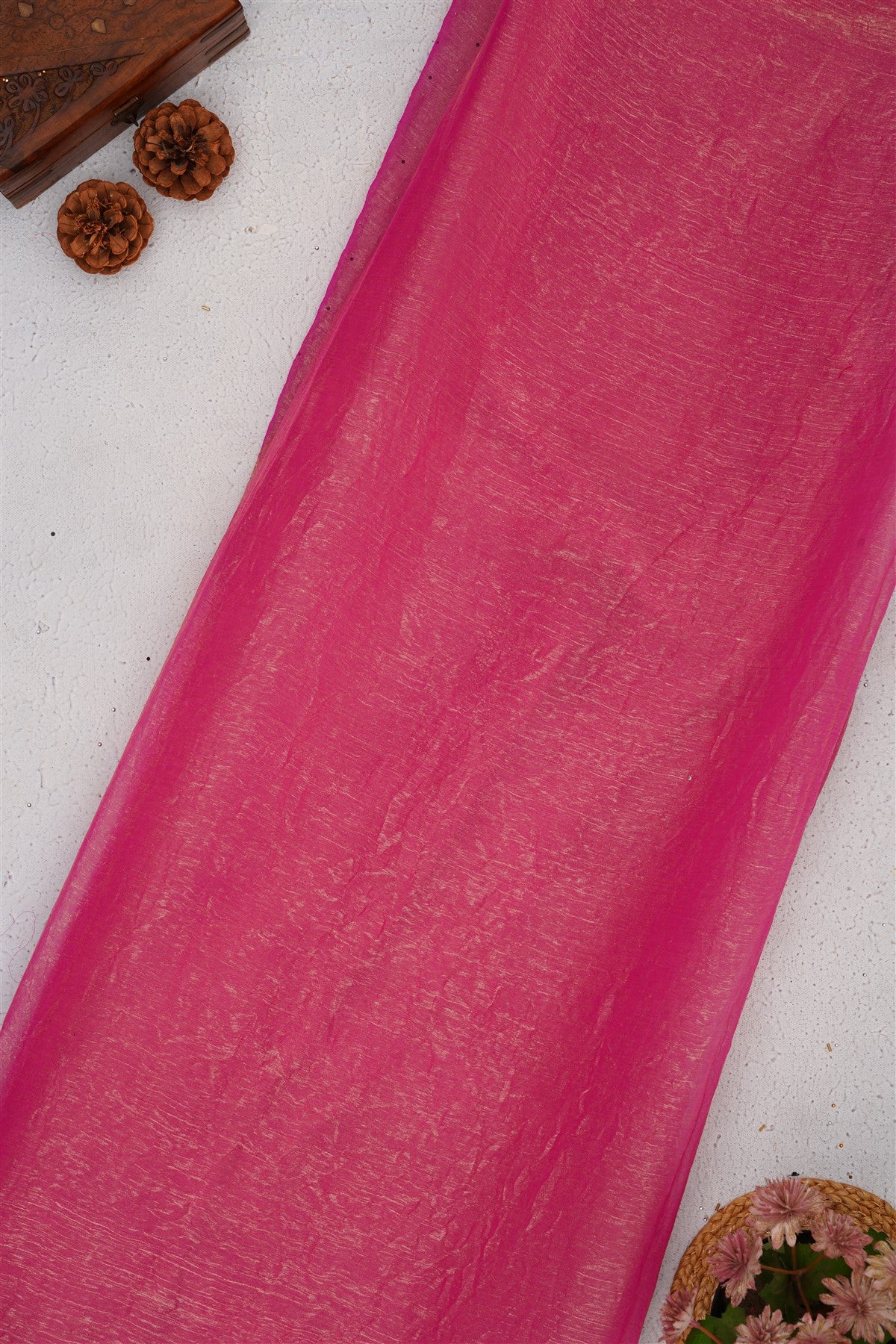 Fancy Chiffon Light Pink Saree