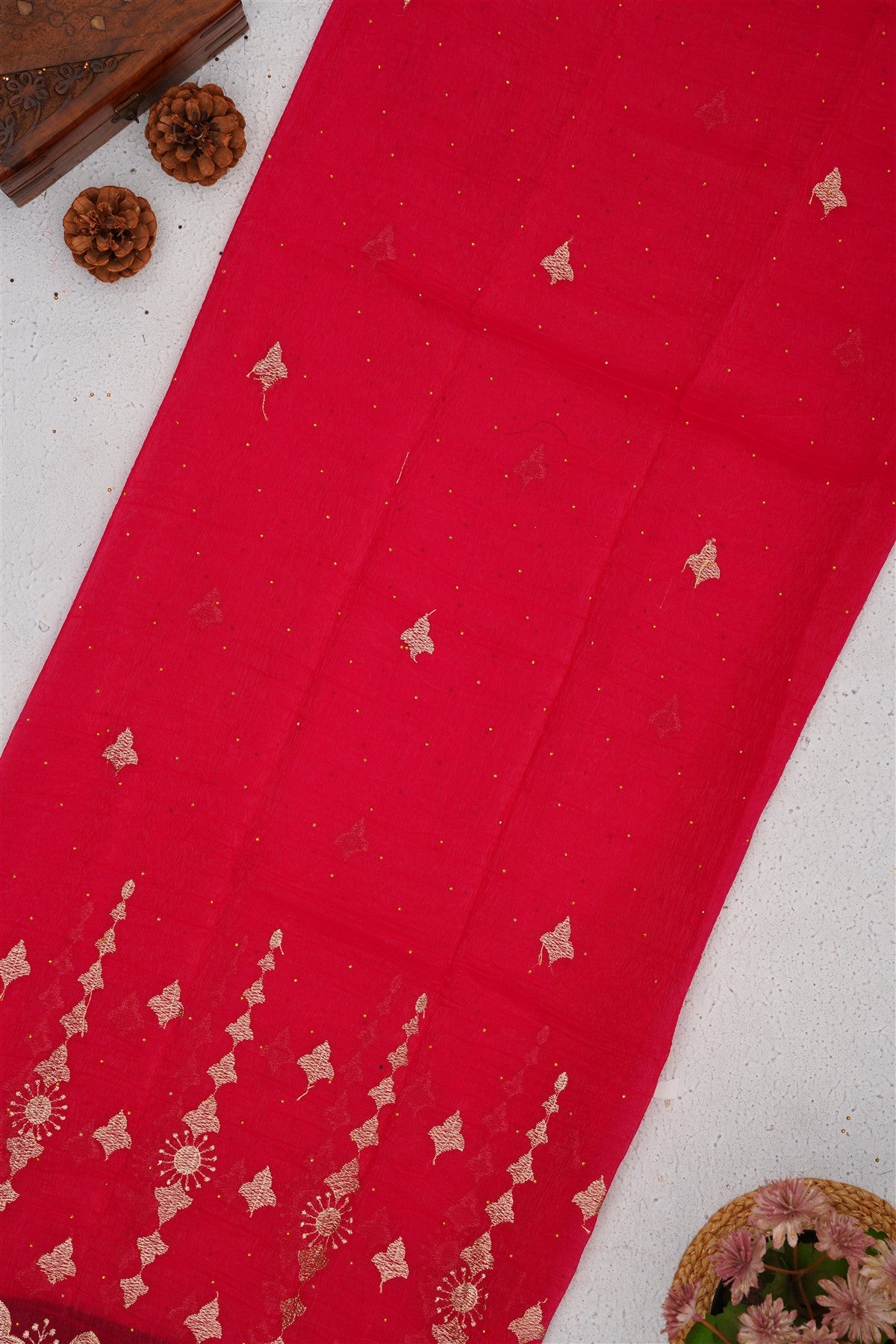 Fancy Frendy Chiffon Pink Saree