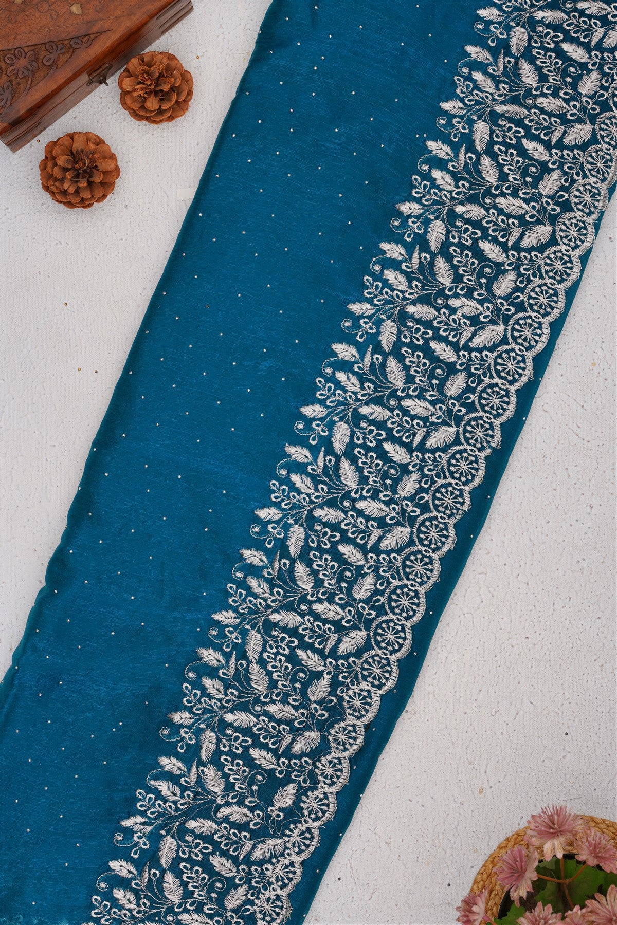 Fancy Frendy Chiffon Blue Saree
