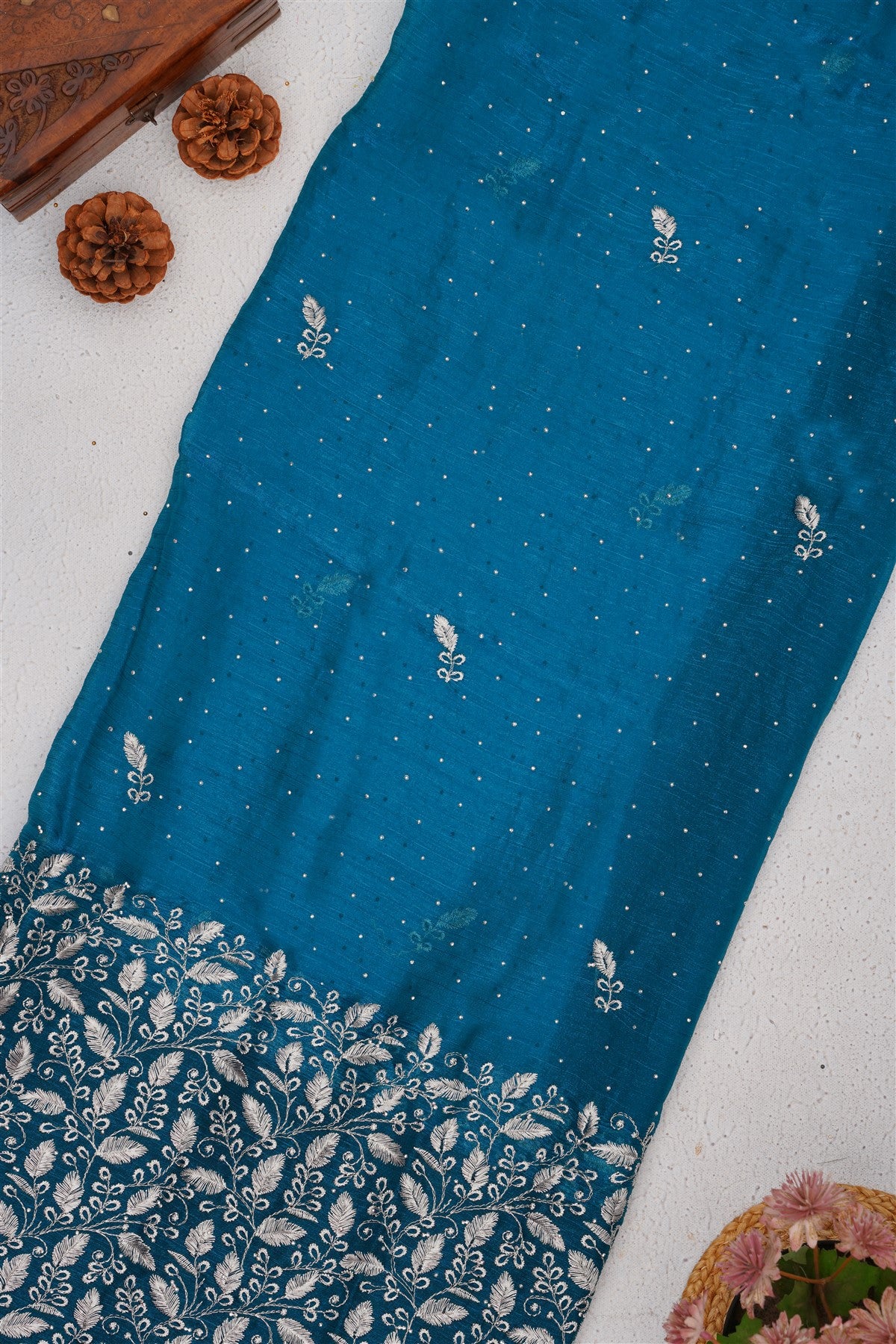 Fancy Frendy Chiffon Blue Saree