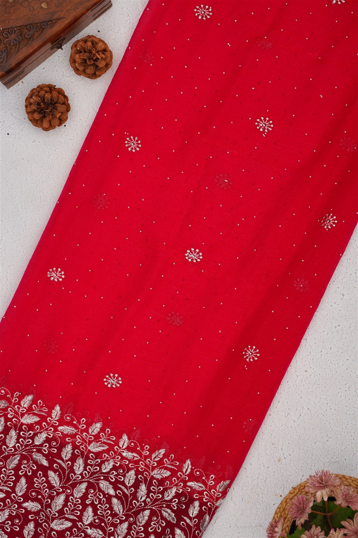 Fancy Frendy Chiffon Dark Pink Saree