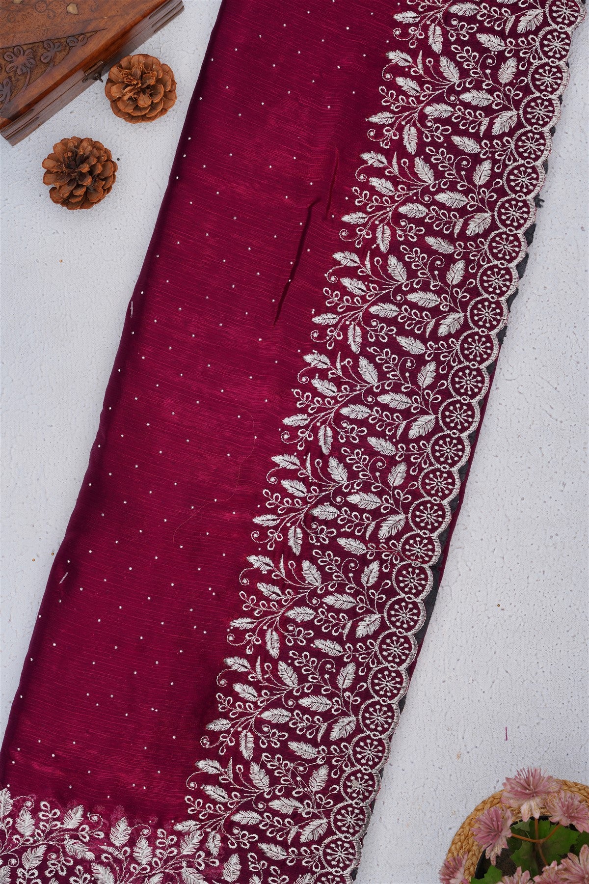 Fancy Frendy Chiffon Purple Saree