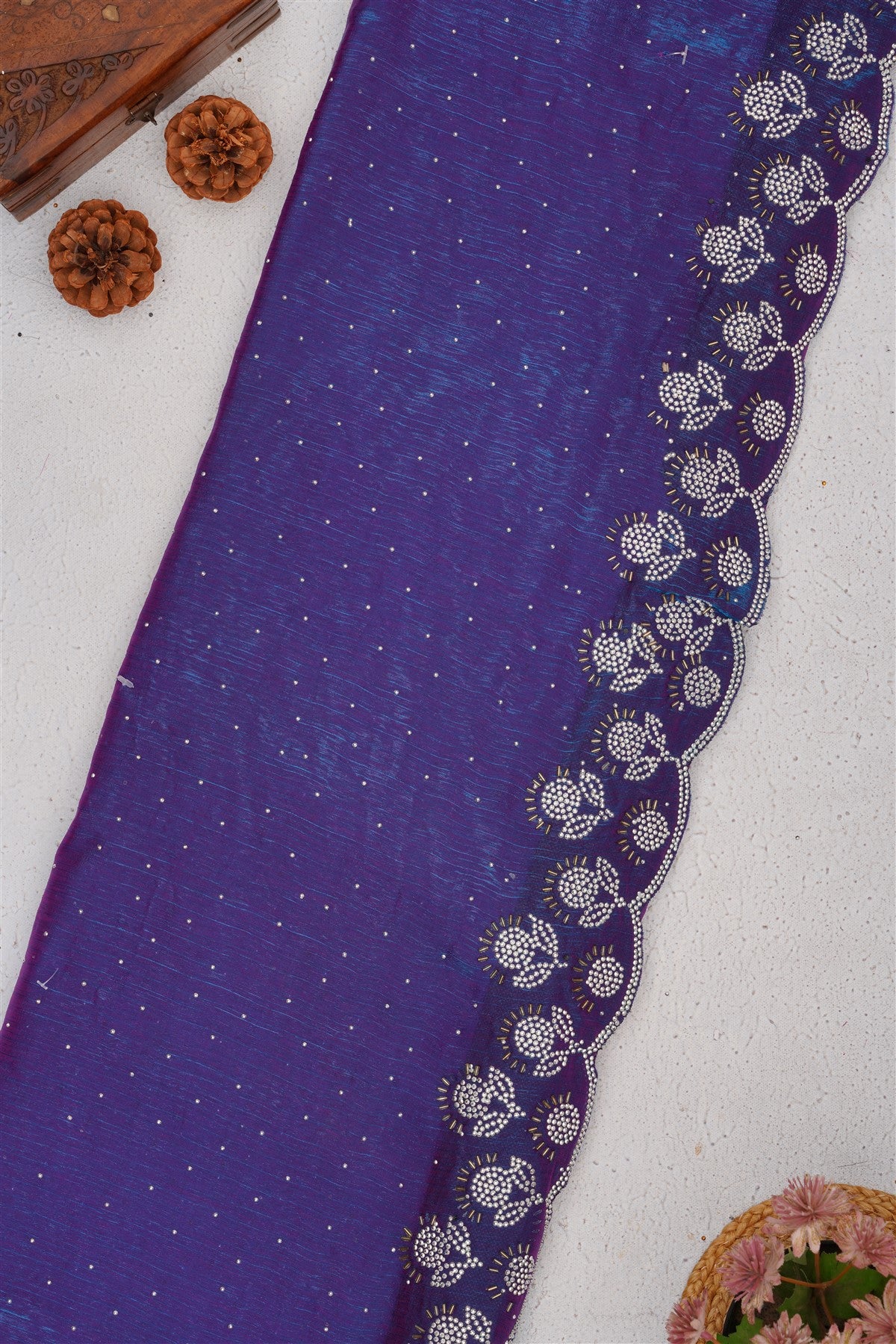 Fancy Frendy Chiffon Dual Shade Saree