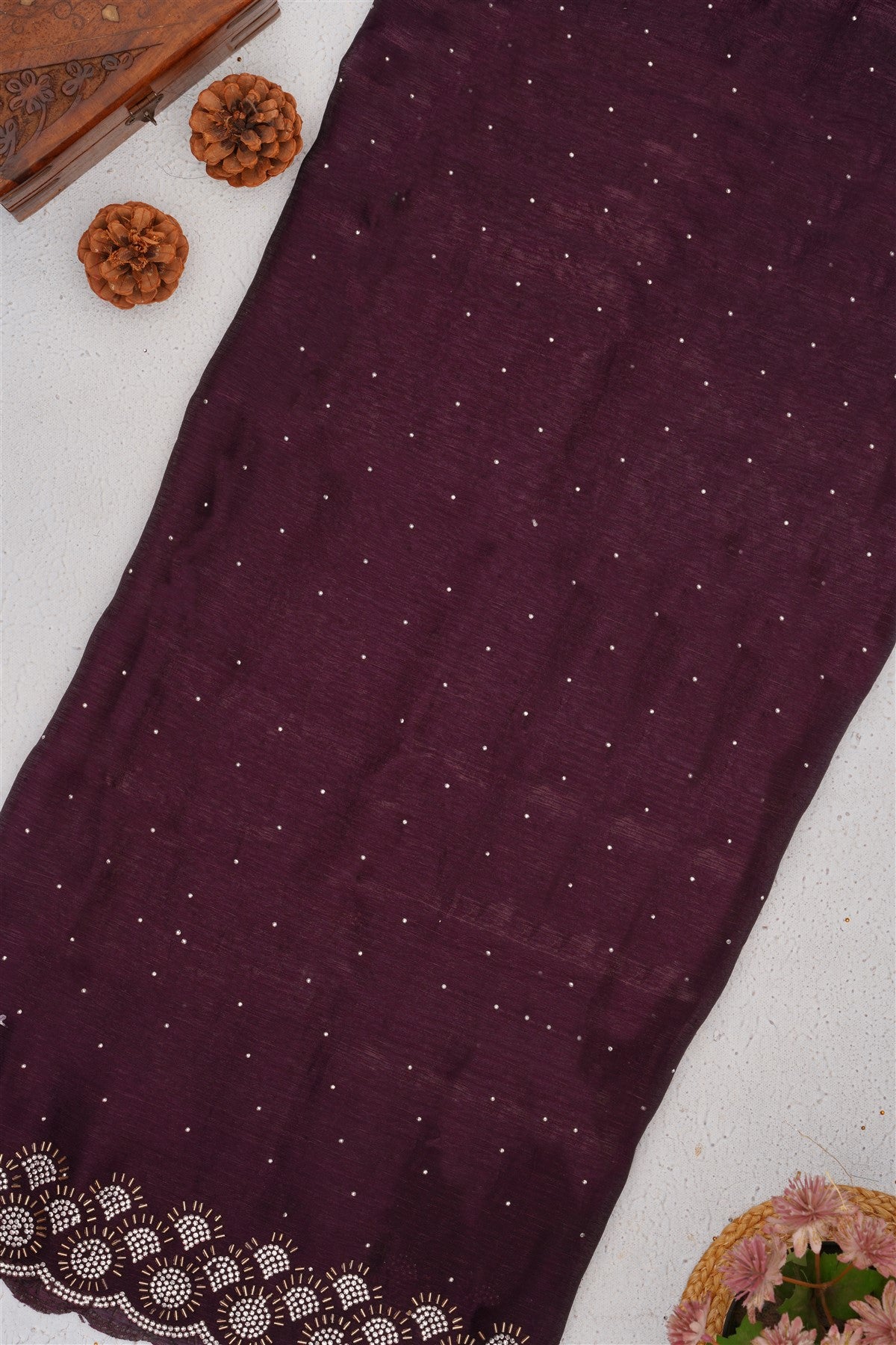 Fancy Frendy Chiffon Light Purple Saree