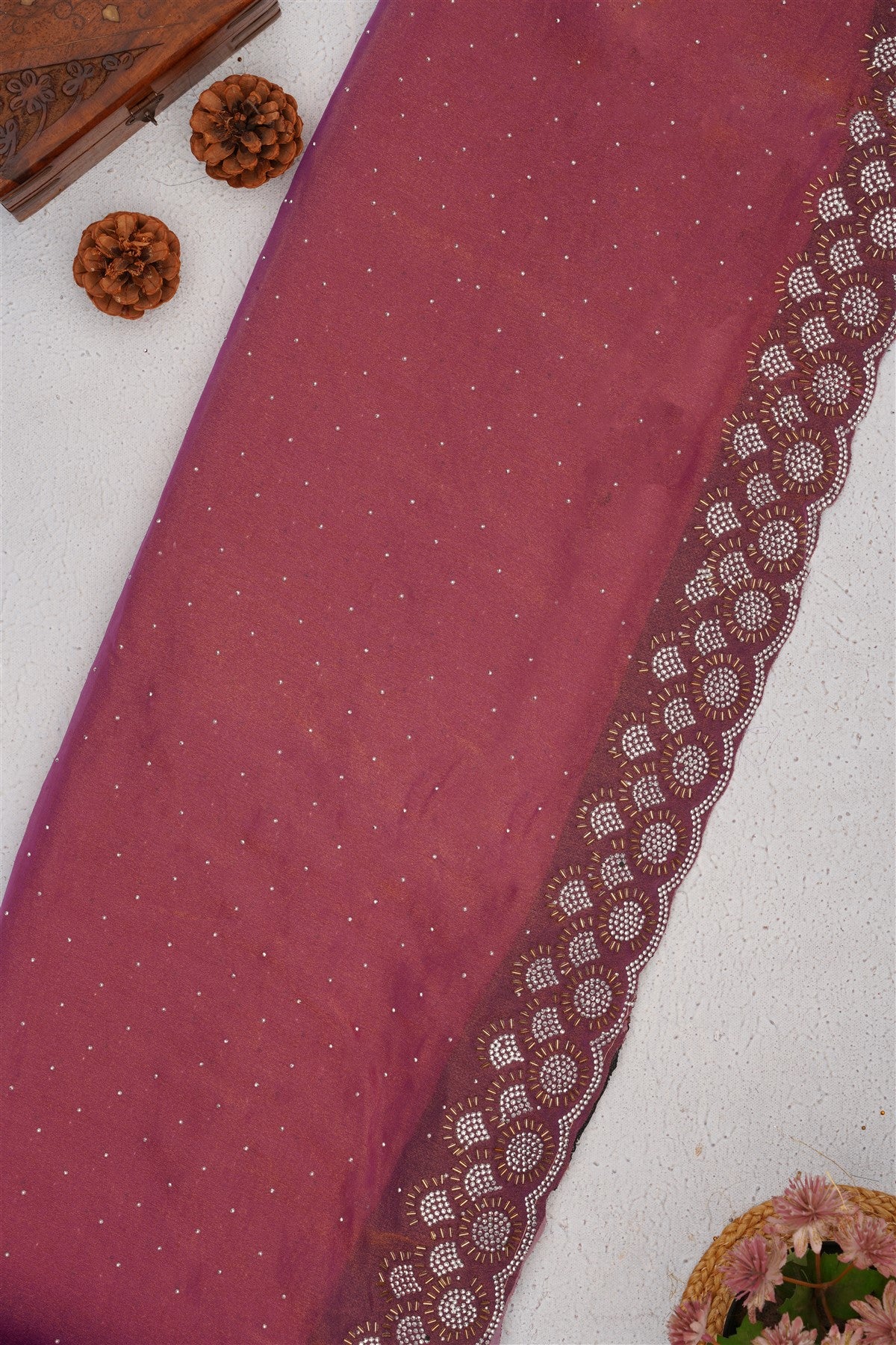 Fancy Frendy Chiffon Light Purple Saree