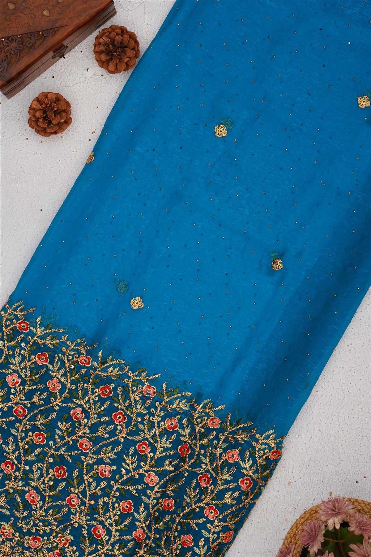 Fancy Frendy Chiffon Dark Pink Saree