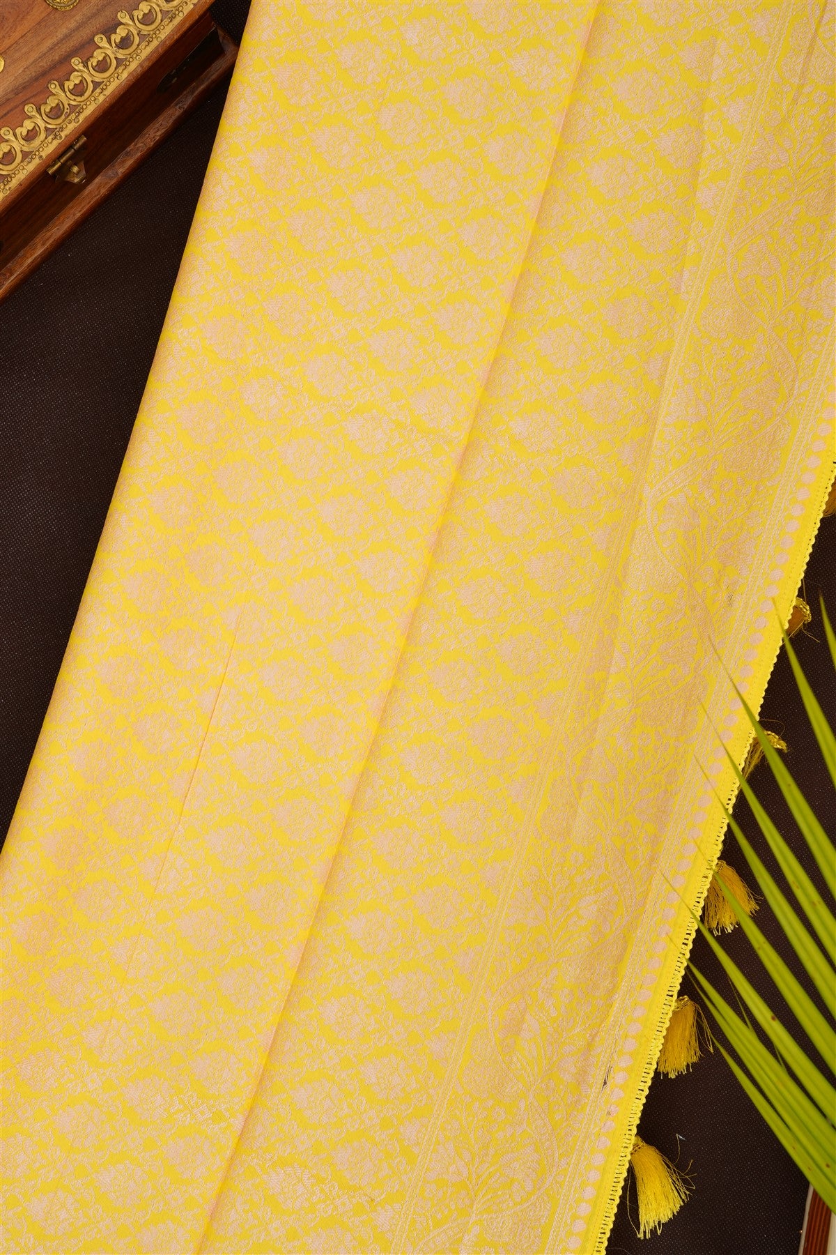 Fancy Silk Blend Sky Blue Saree
