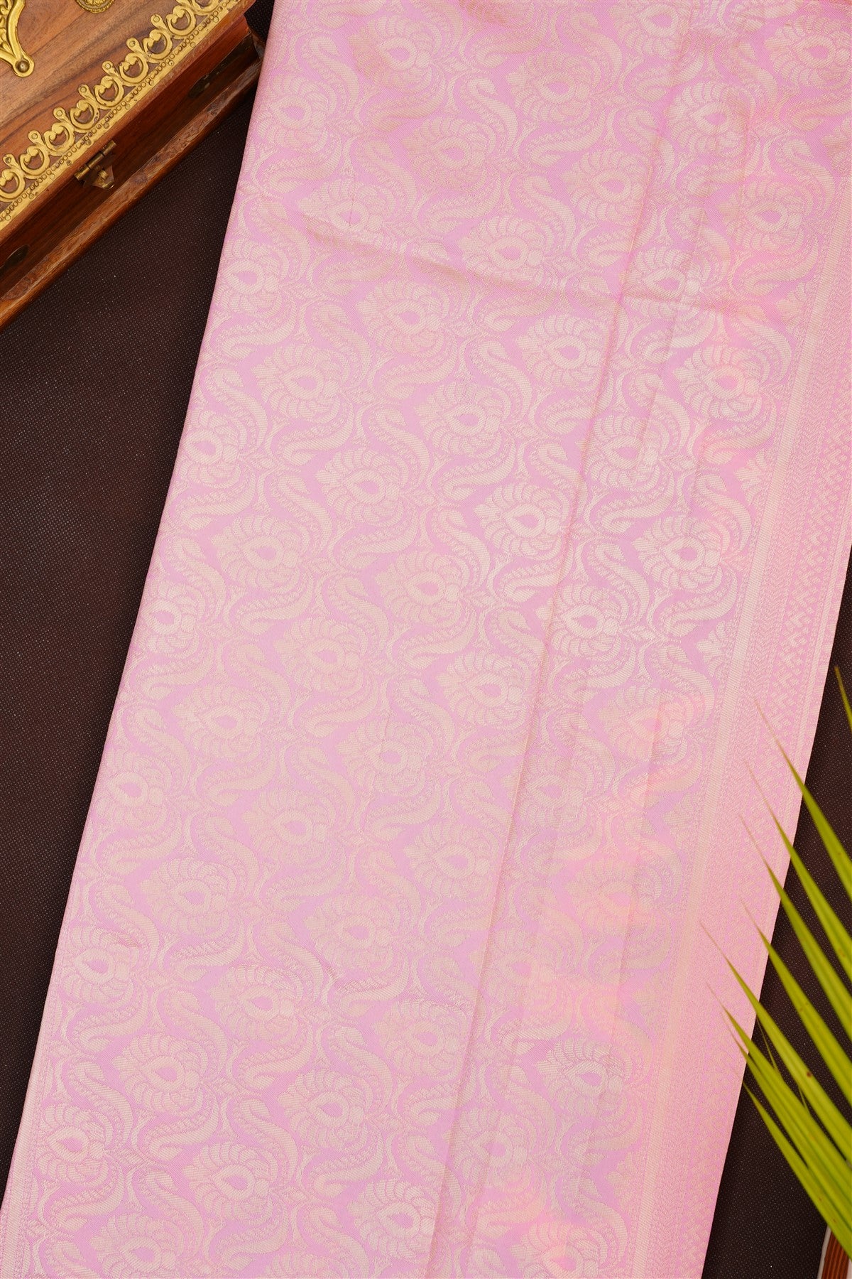 Fancy Silk Blend Blue Saree