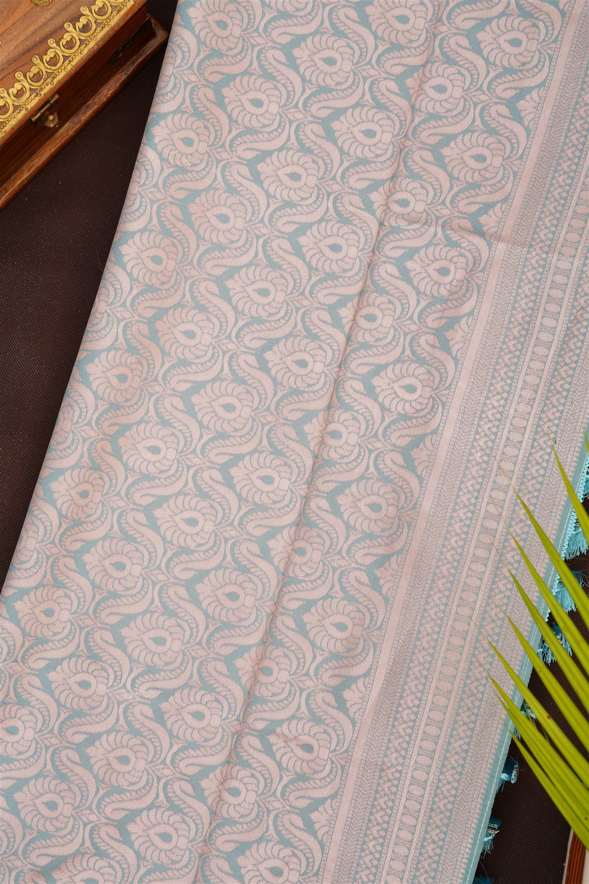 Fancy Silk Blend Lavender Saree