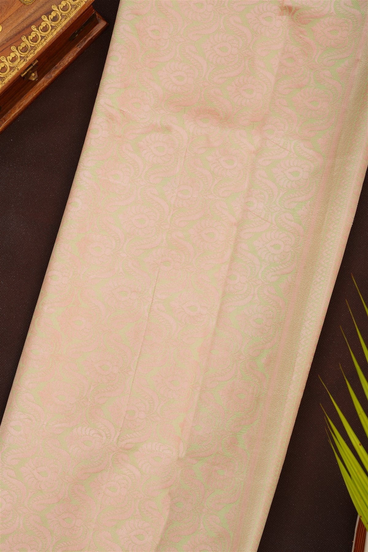 Fancy Silk Blend Light Pink Saree