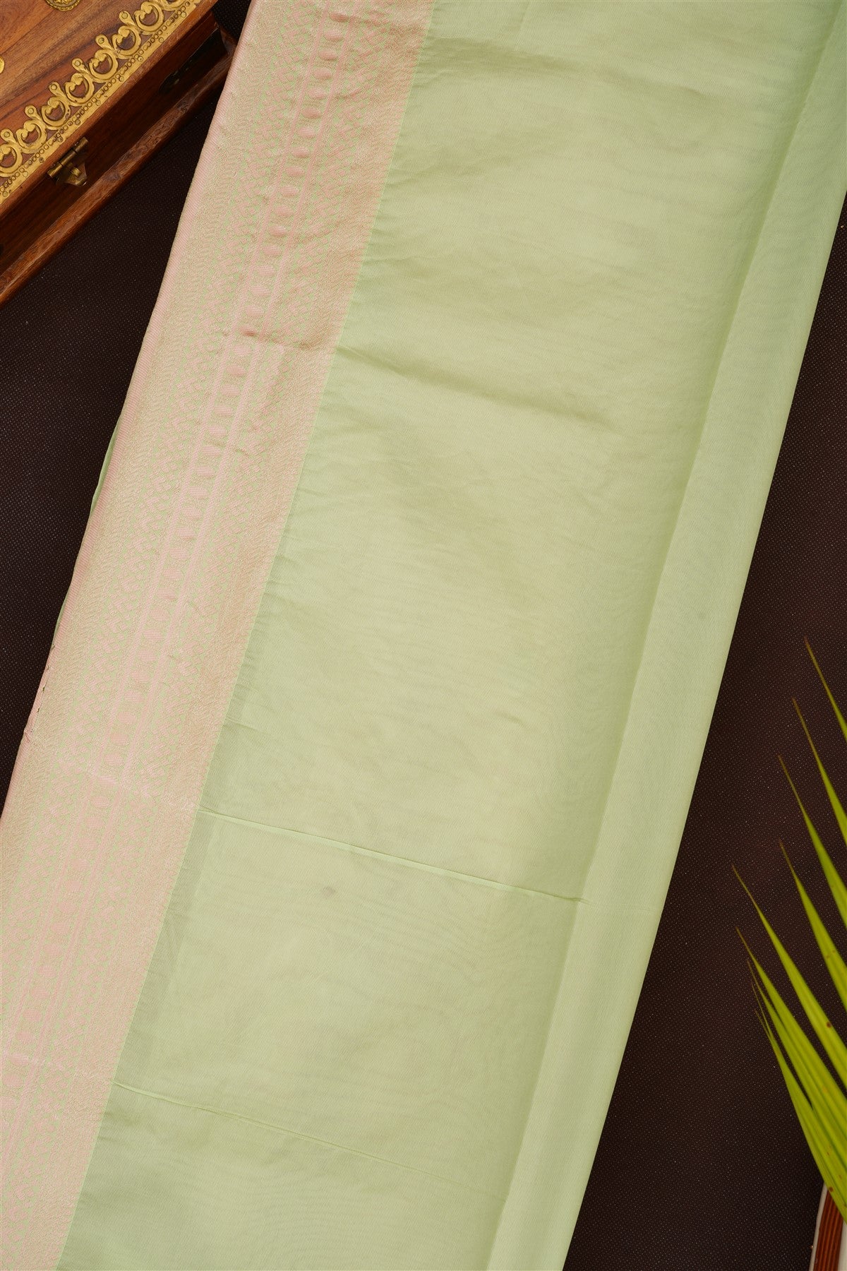 Fancy Silk Blend Light Pink Saree