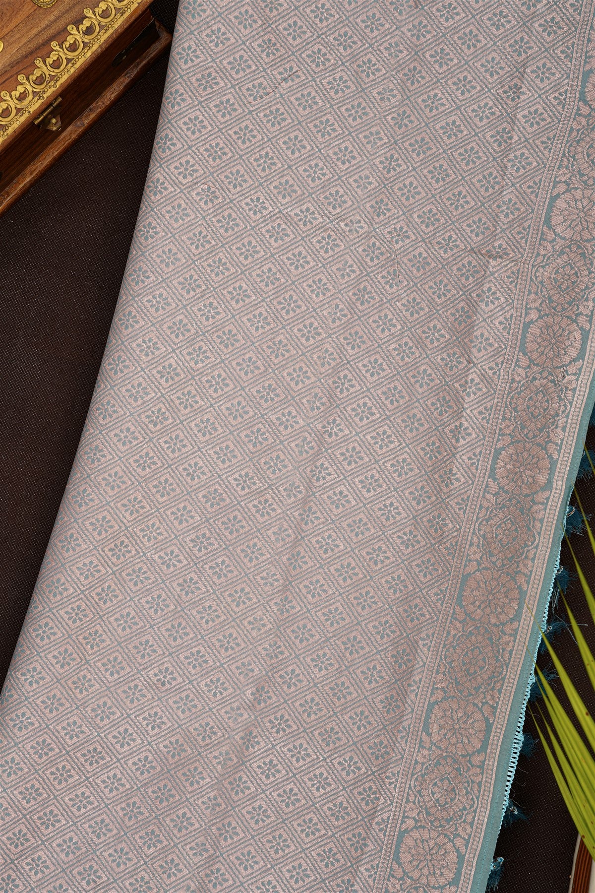 Fancy Silk Blend Lavender Saree