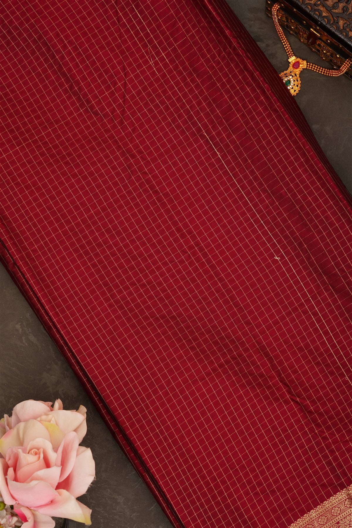 Semi Pattu Silk Blend Dual Shade Saree