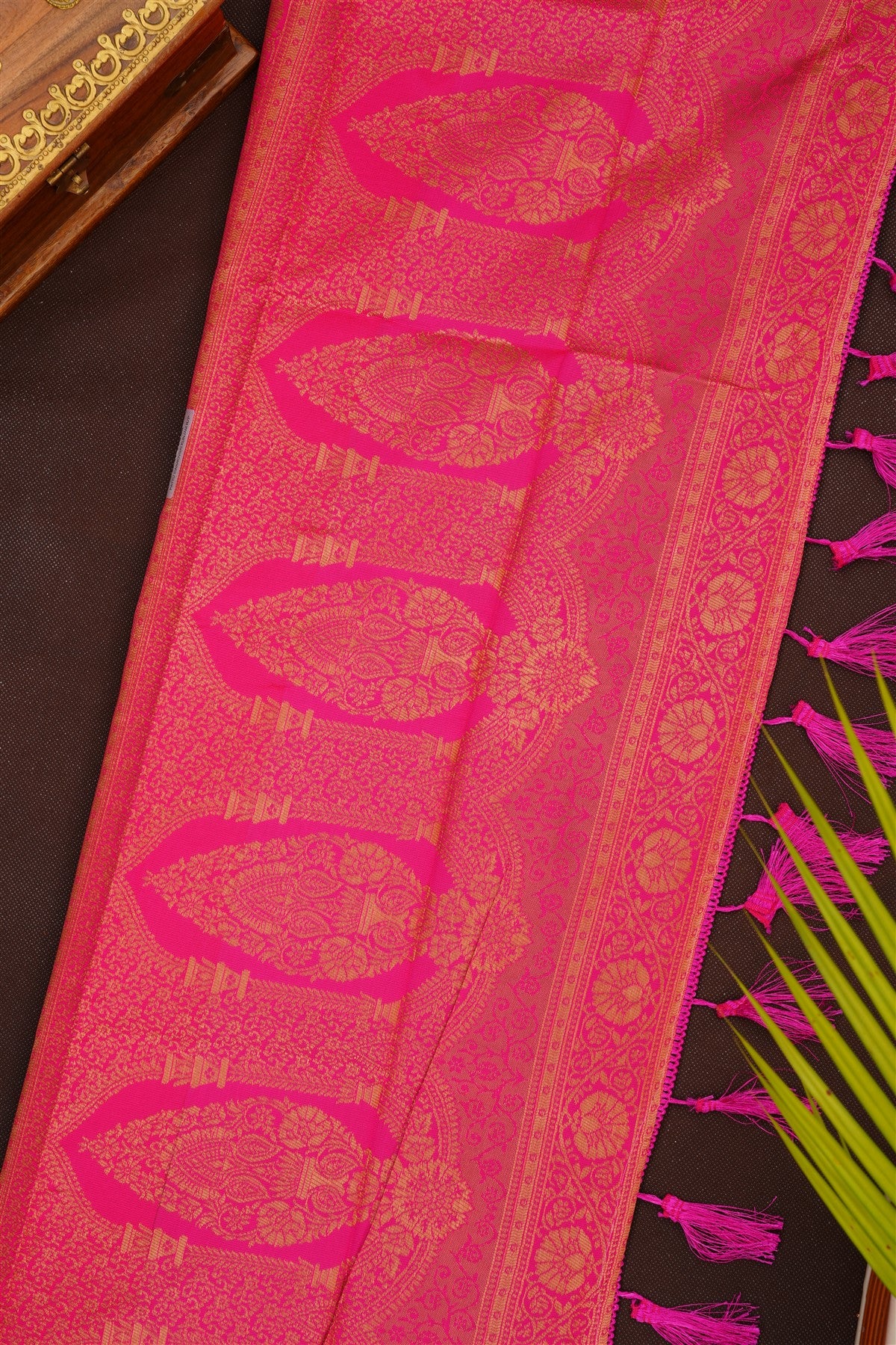 Fancy Silk Blend Blue Saree