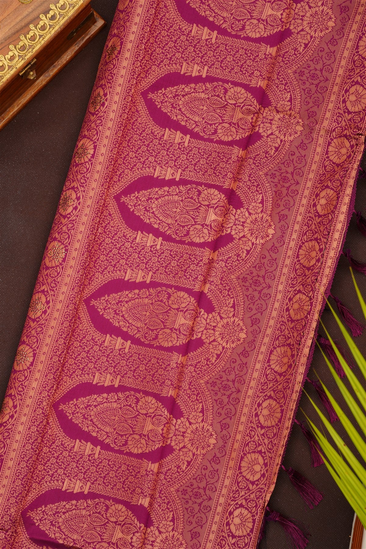 Fancy Silk Blend Light Pink Saree