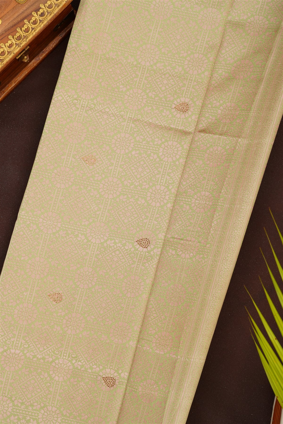 Fancy Silk Blend Mustard Saree