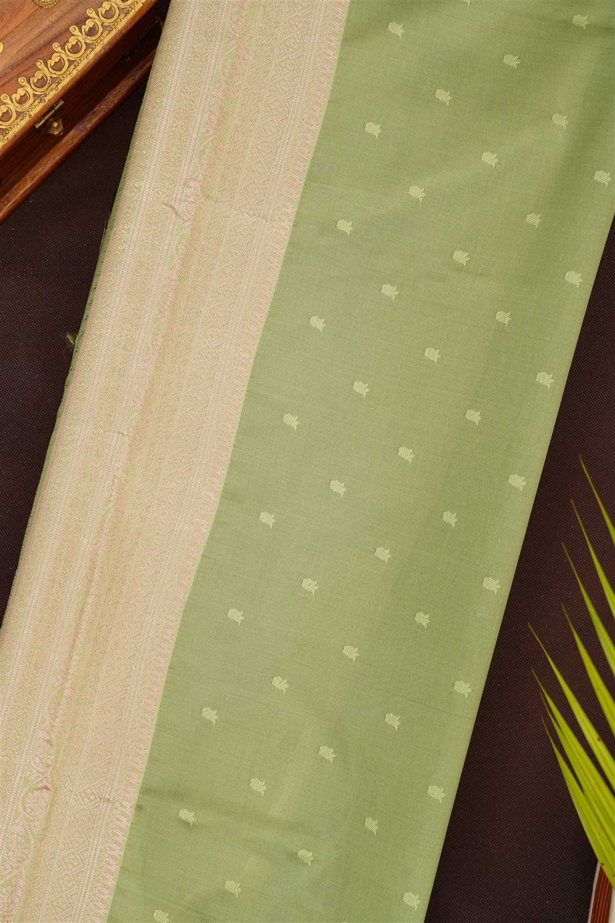 Fancy Silk Blend Mustard Saree