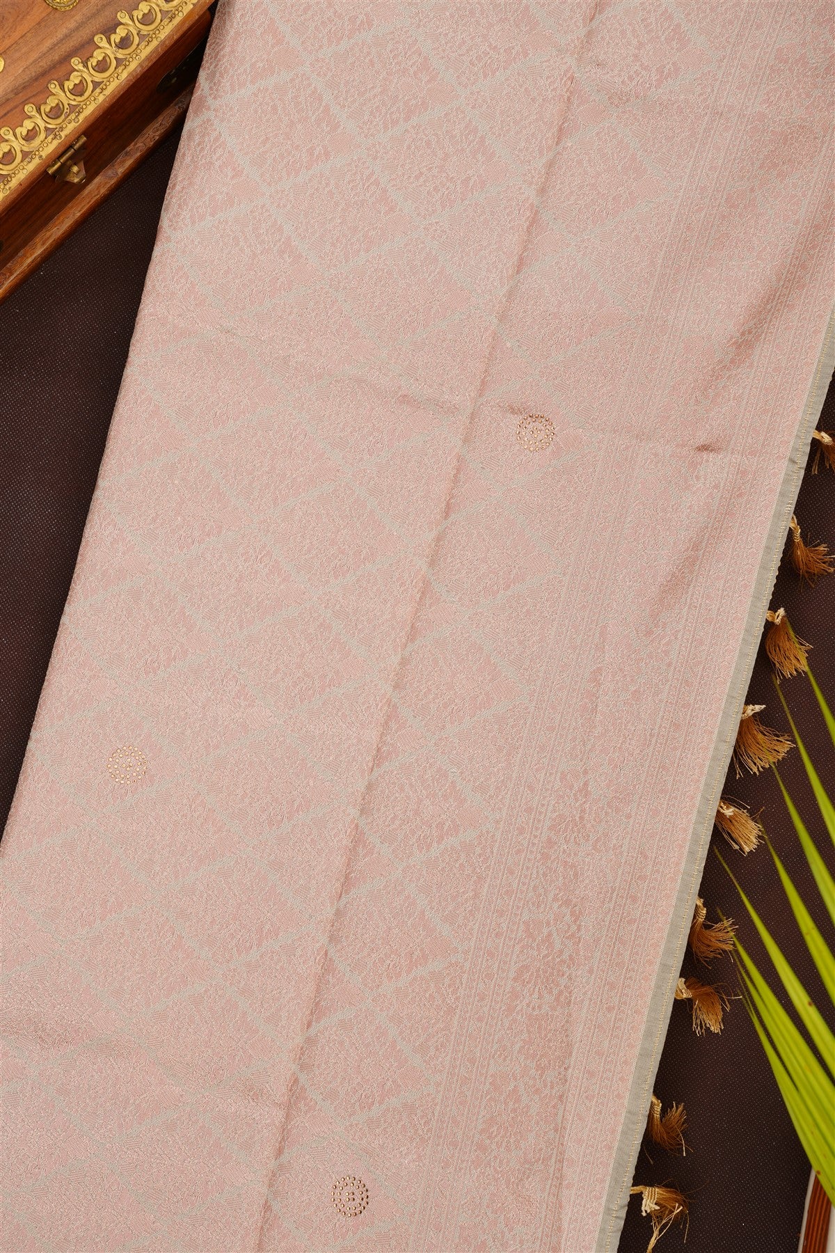 Fancy Silk Blend Blue Saree