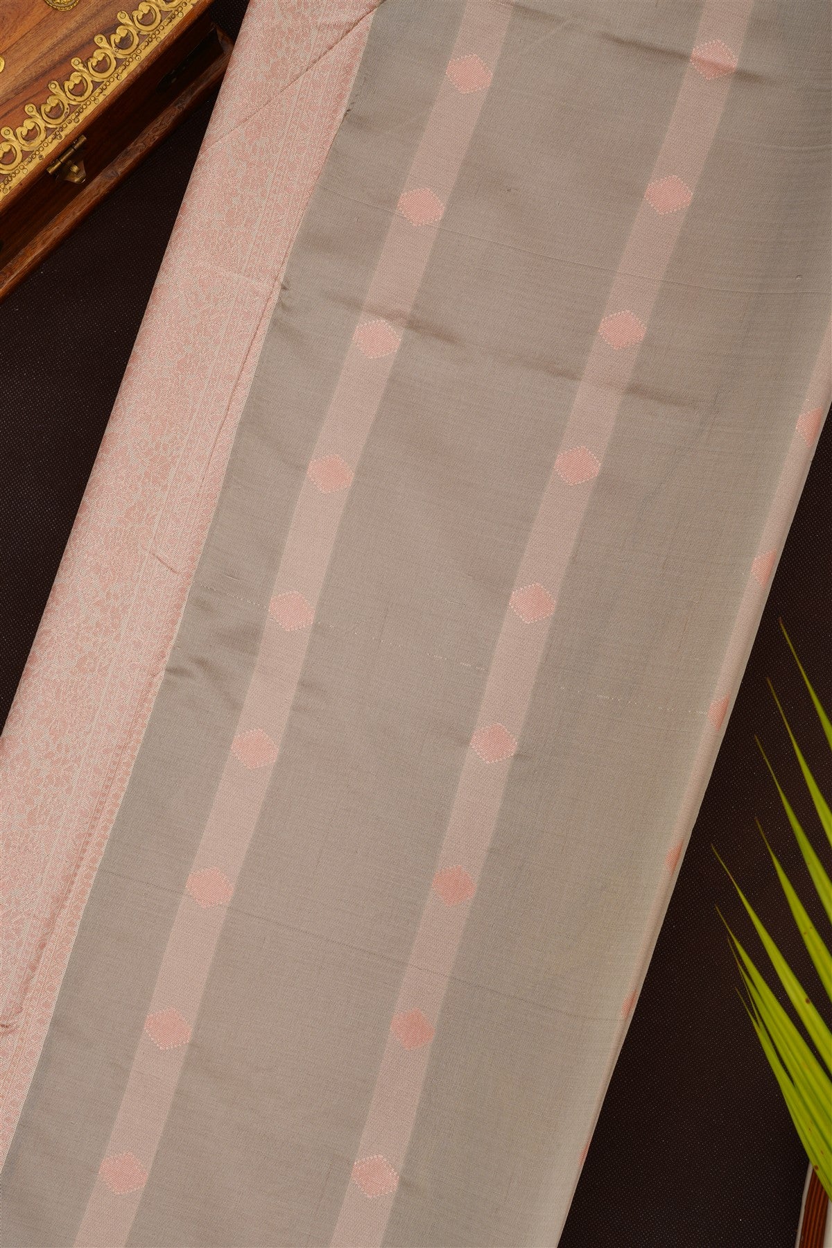 Fancy Silk Blend Maroon Saree