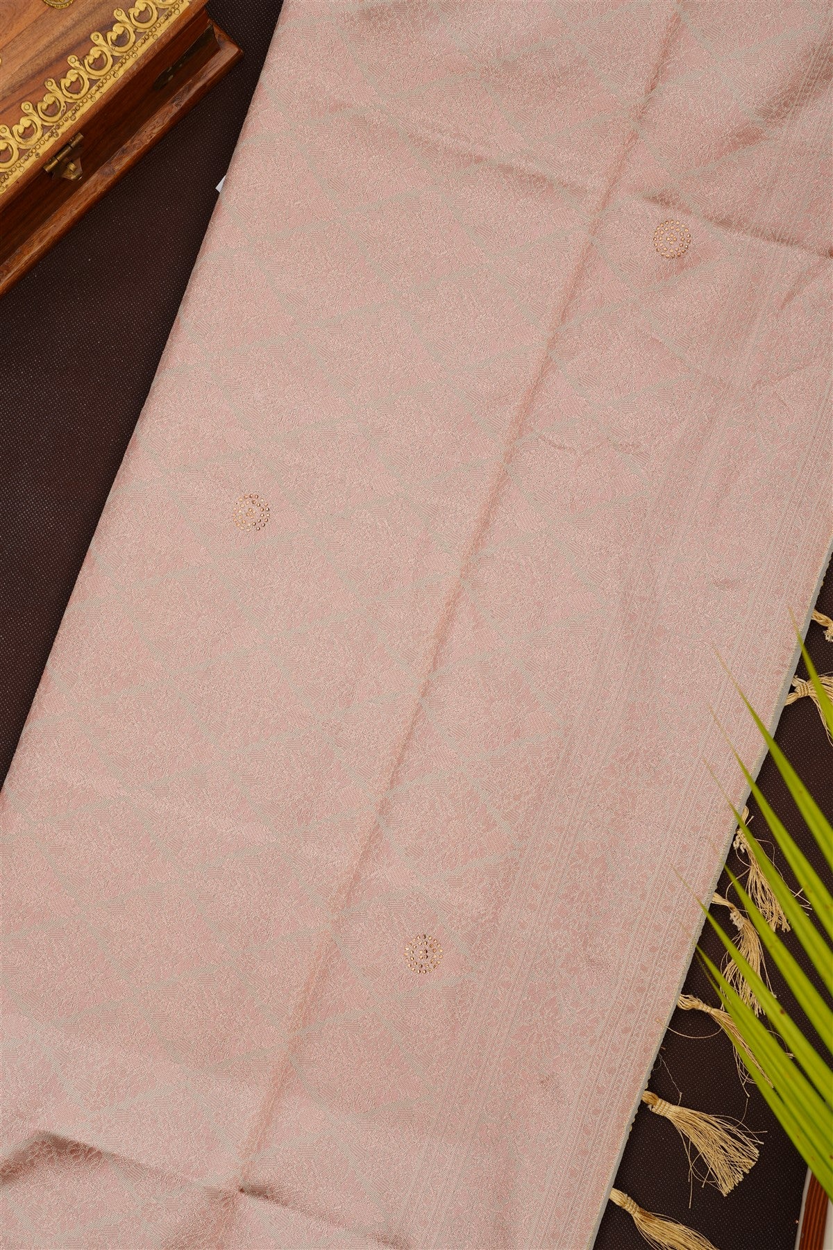 Fancy Silk Blend Maroon Saree