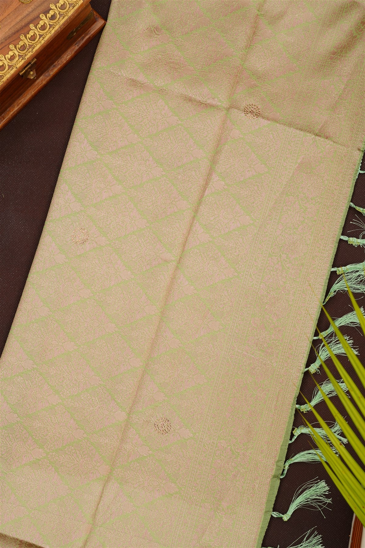Fancy Silk Blend Mustard Saree