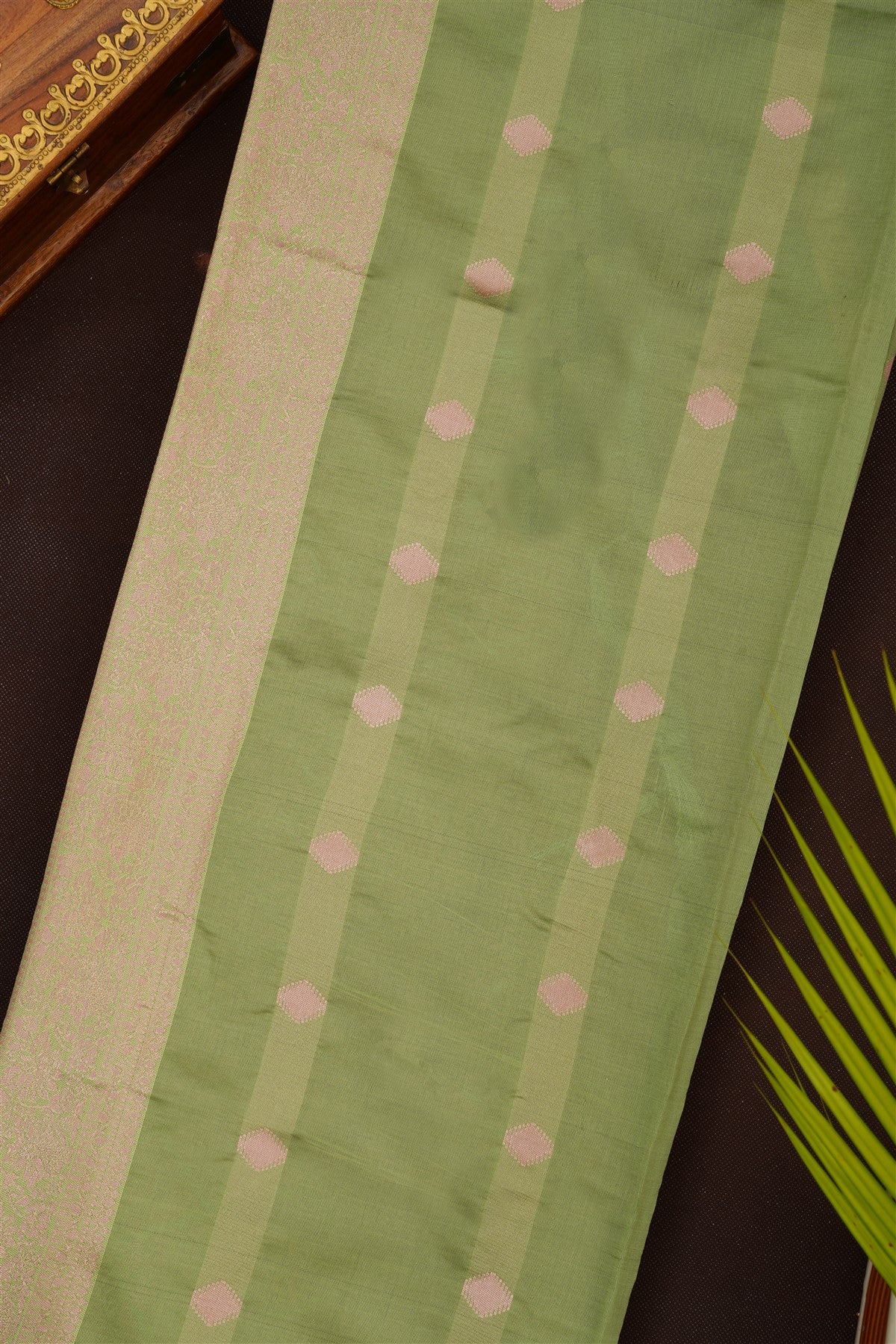 Fancy Silk Blend Mustard Saree