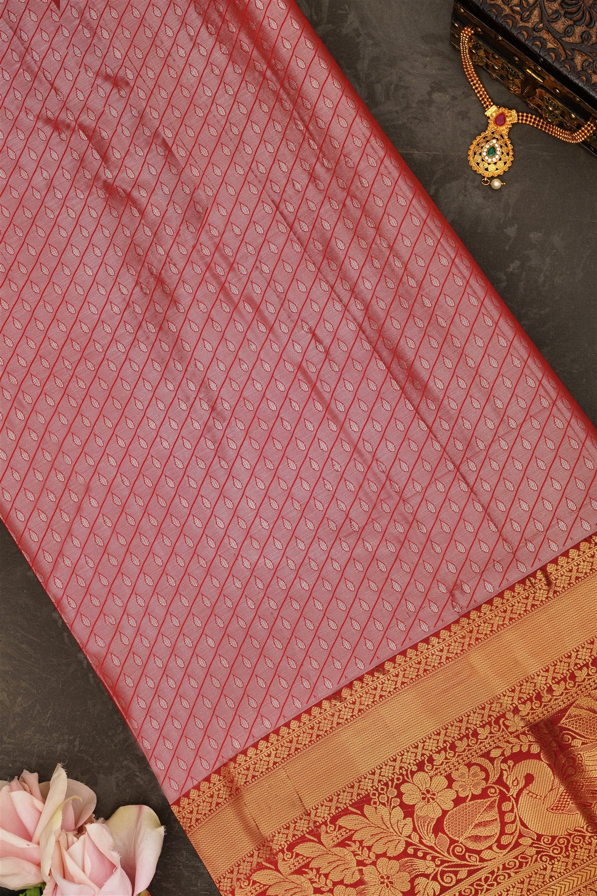 Semi Pattu Silk Blend Lavander Saree