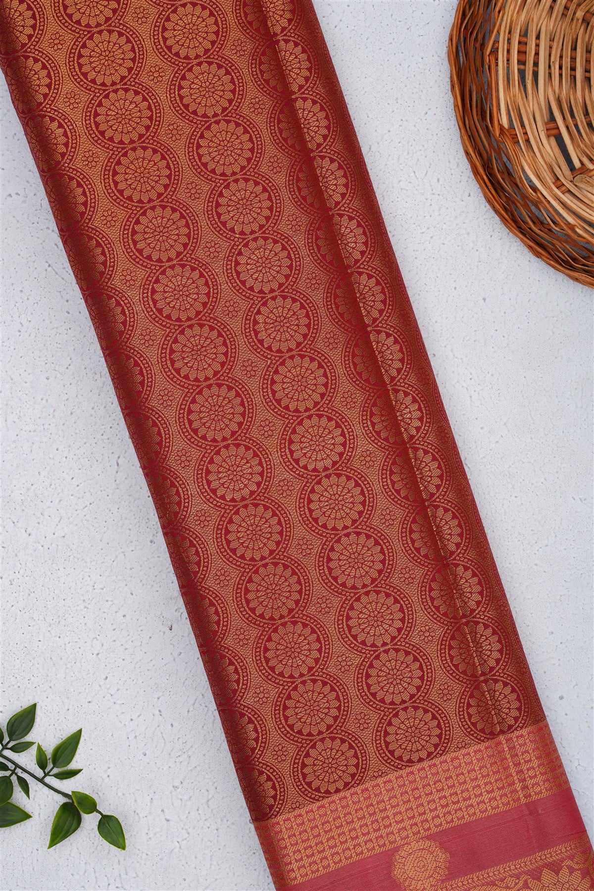 Banarasi Silk Dark Maroon Saree