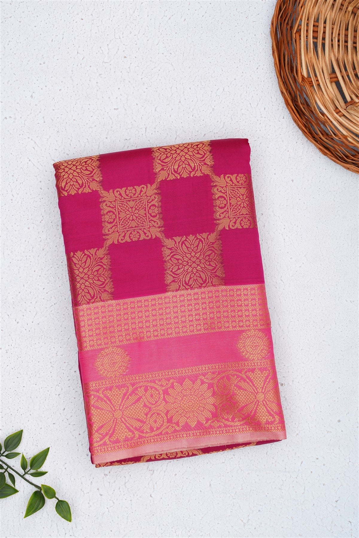 Banarasi Silk Magenta Saree