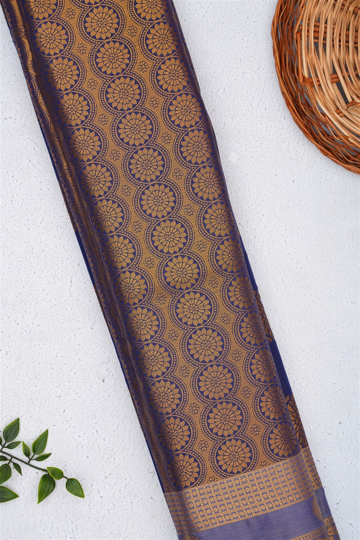 Banarasi Silk Navy Blue Saree