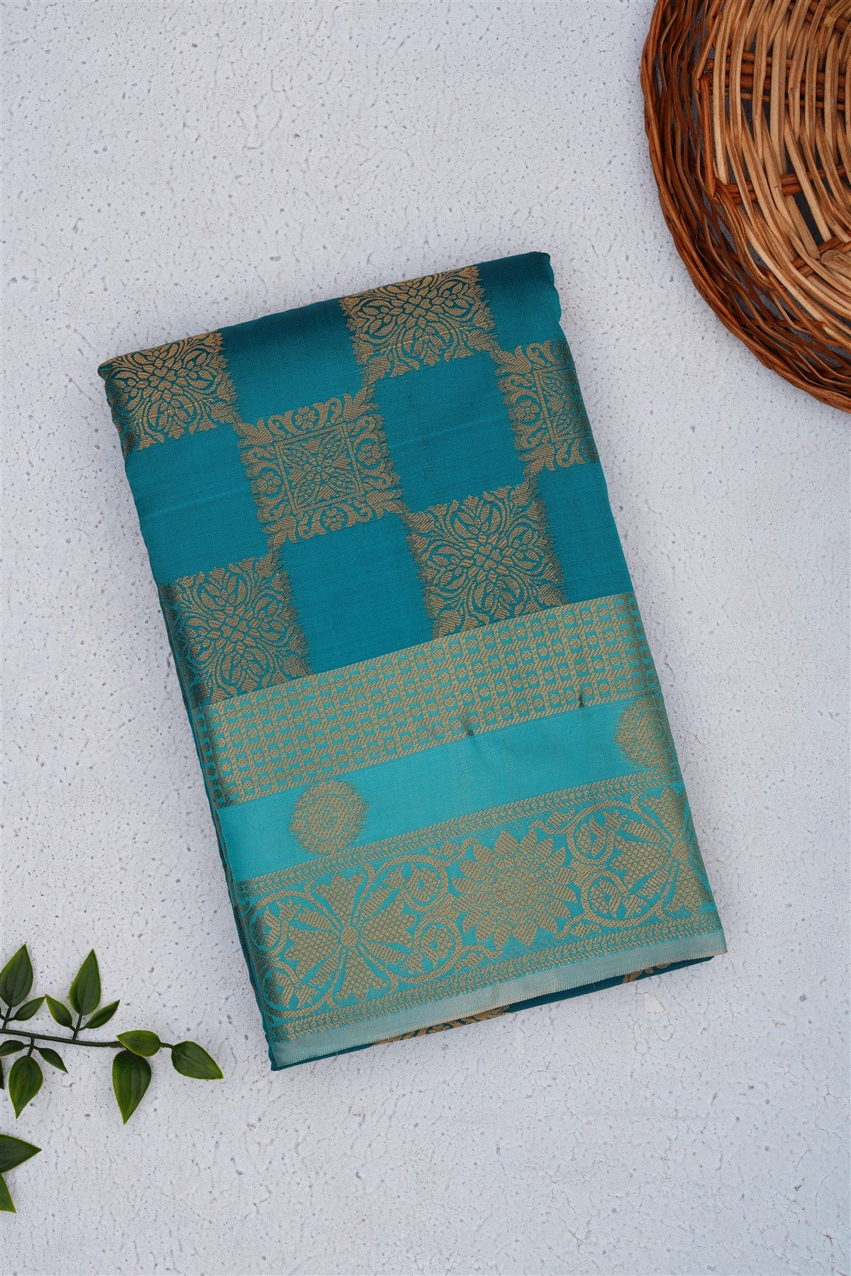 Banarasi Silk Teal Saree