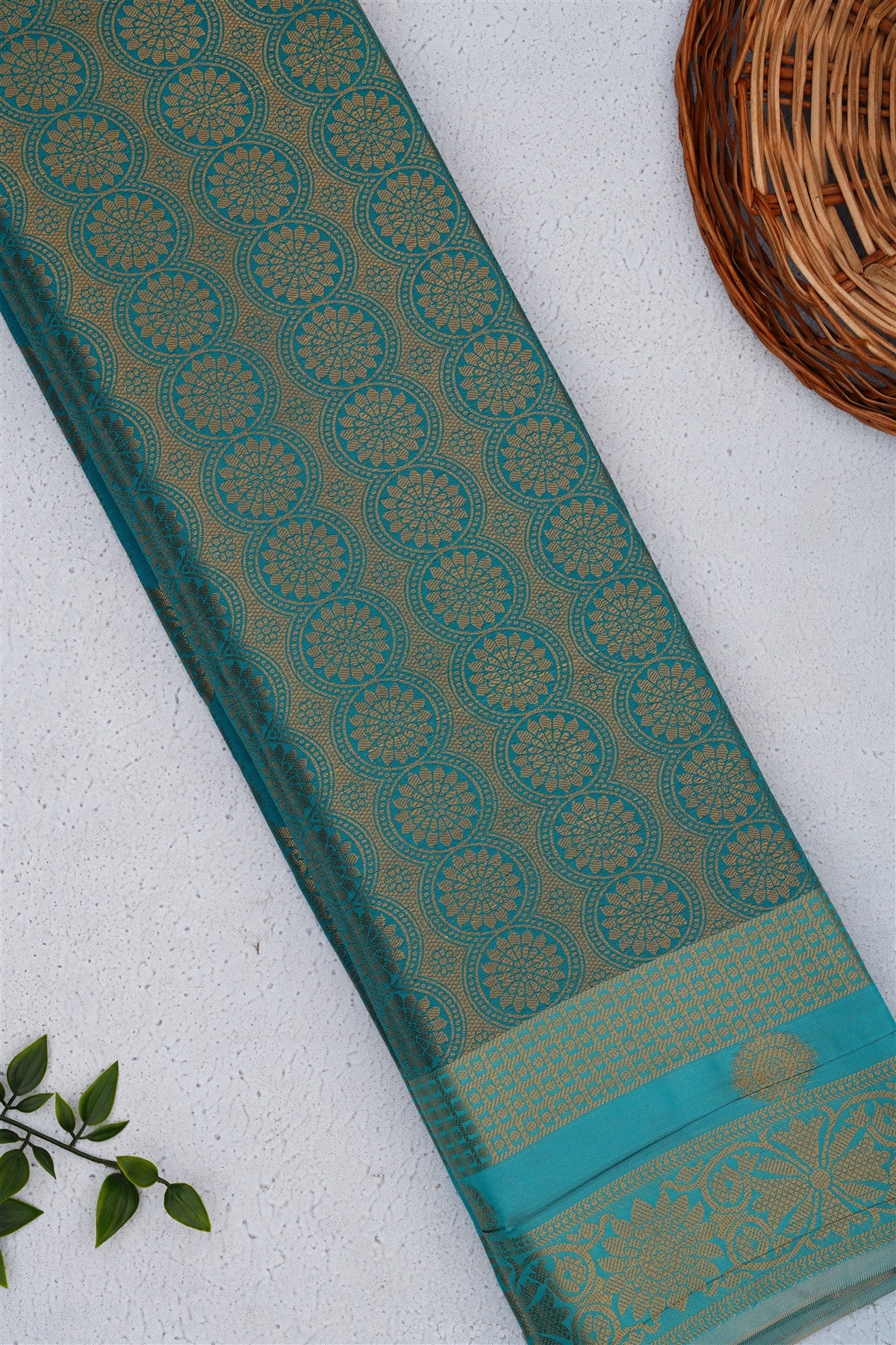 Banarasi Silk Teal Saree