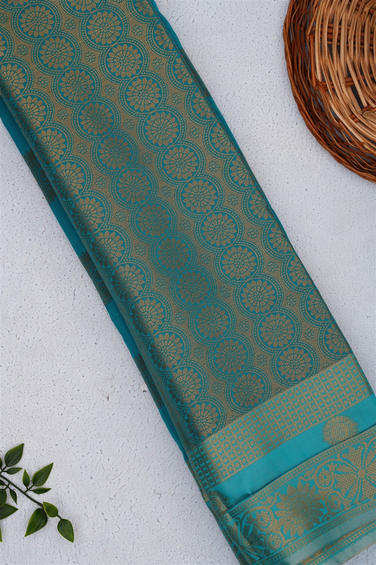 Banarasi Silk Teal Saree