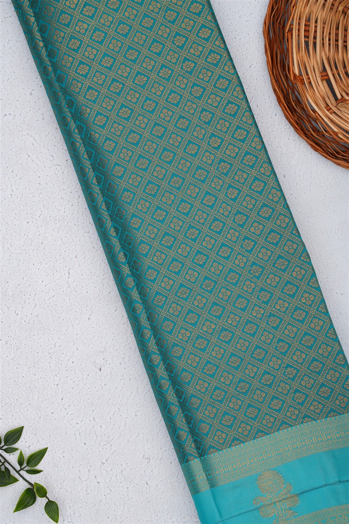 Mysore Silk Teal Saree