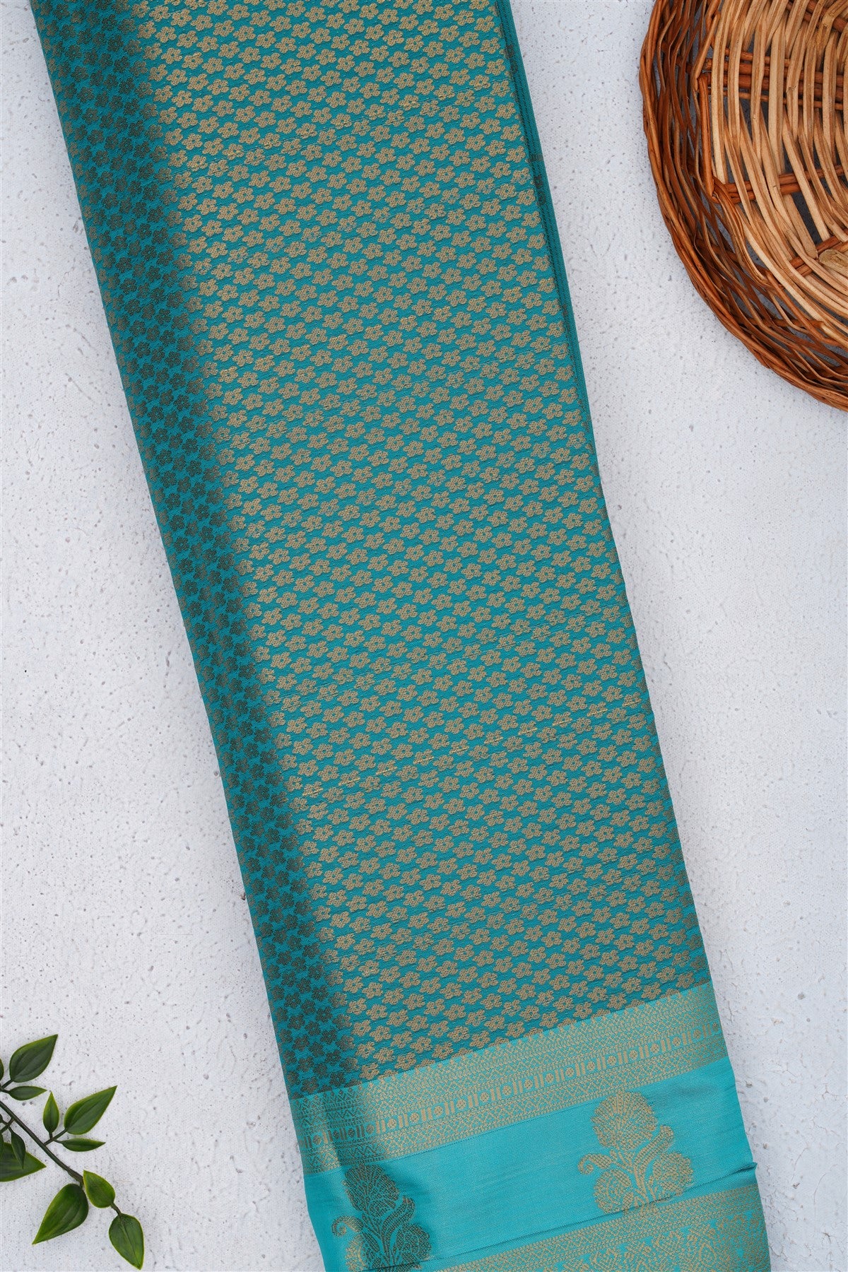 Mysore Silk Teal Saree