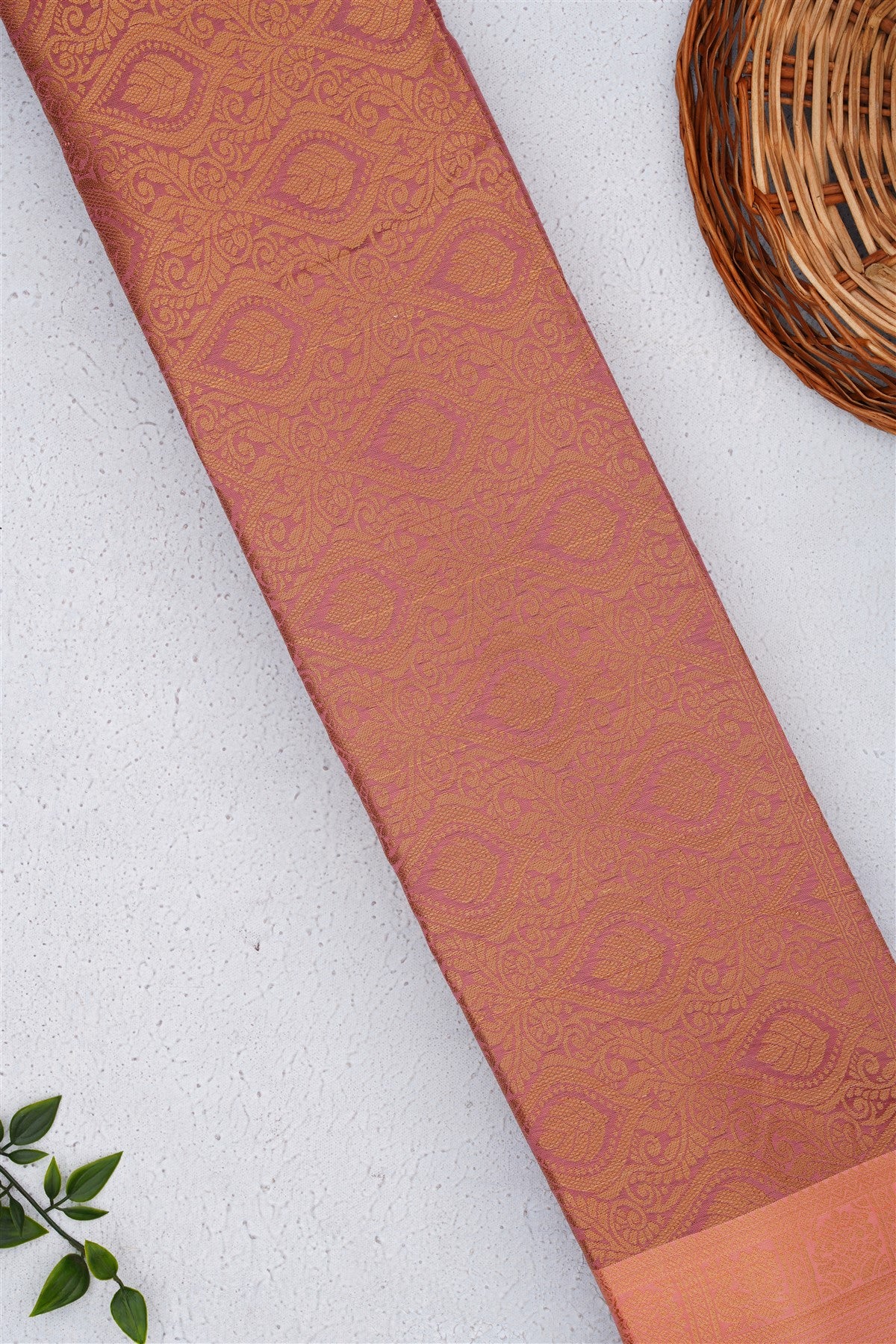 Mysore Silk Dusty Pink Saree