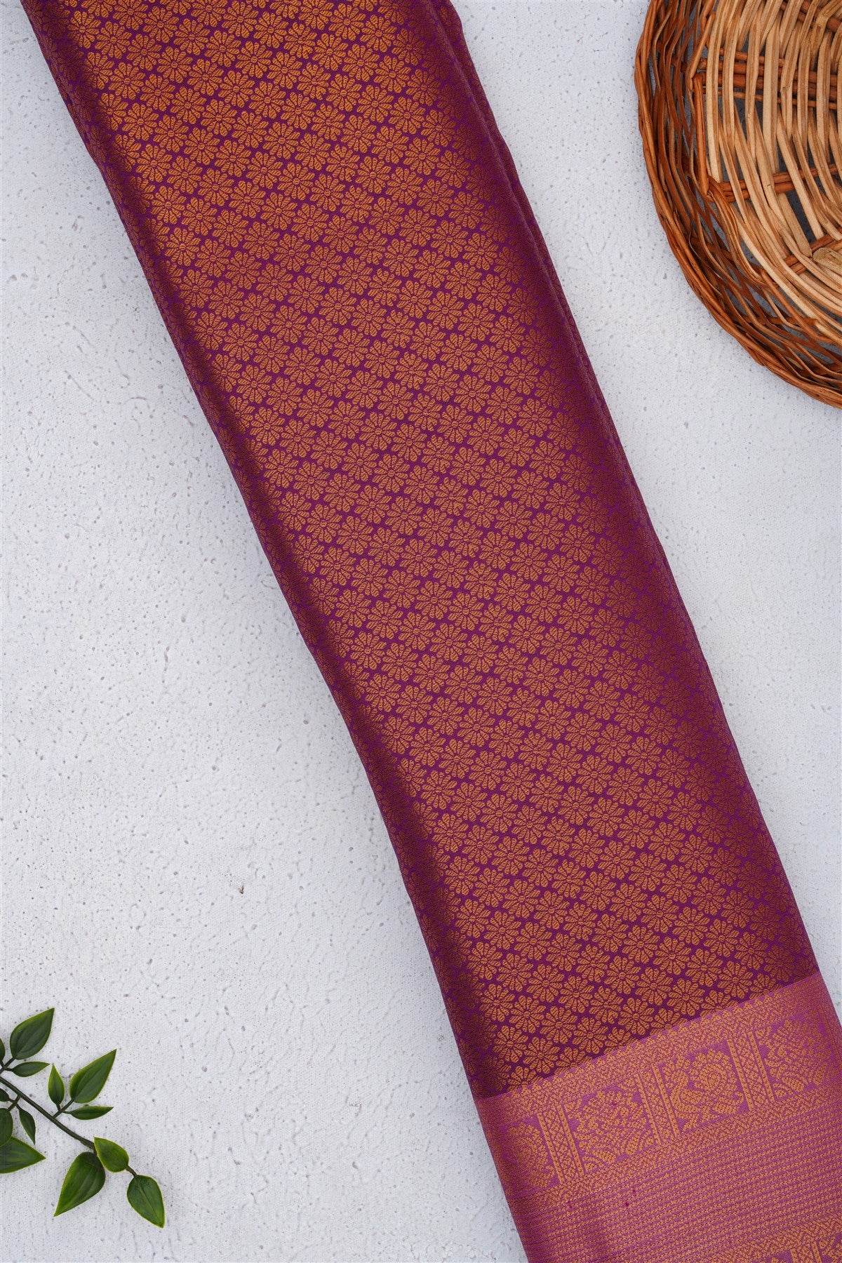 Mysore Silk Purple Saree
