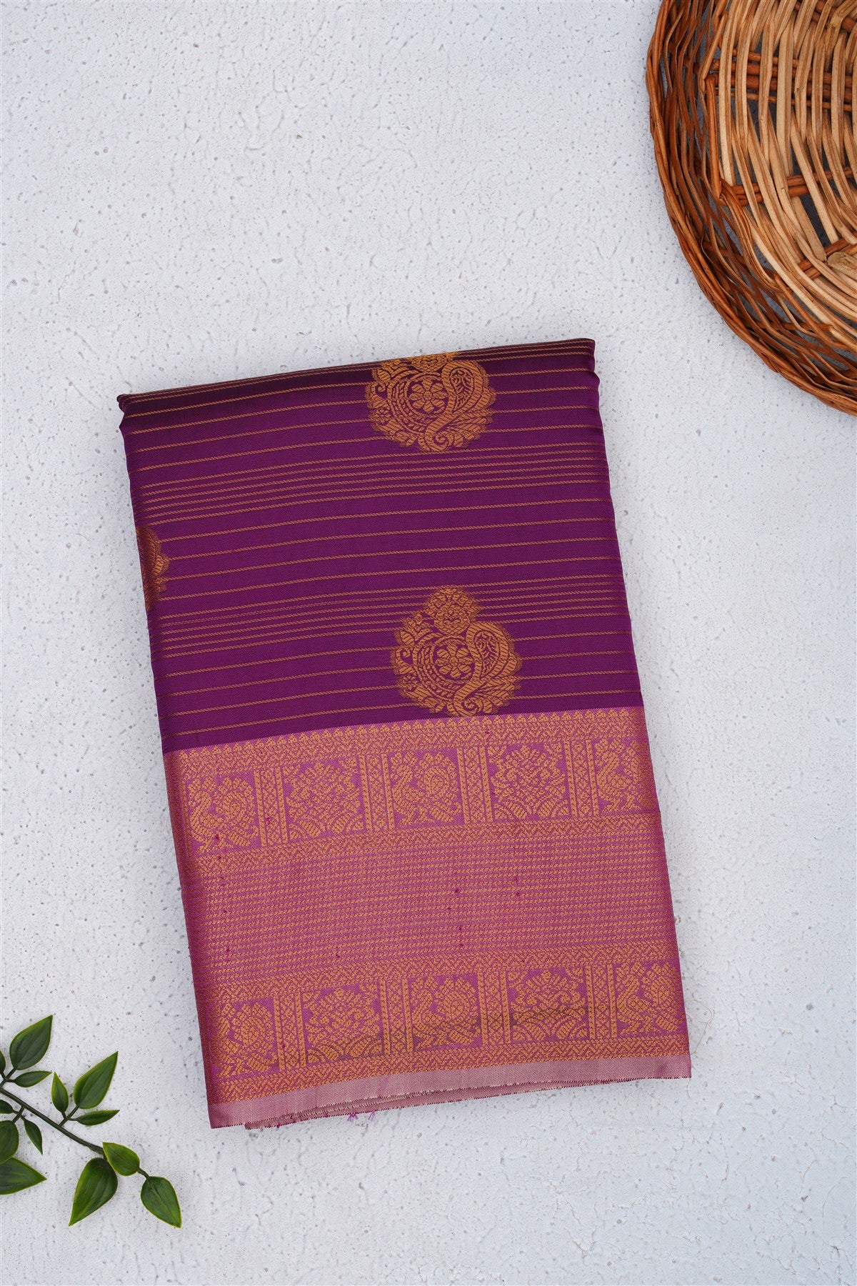 Mysore Silk Purple Saree