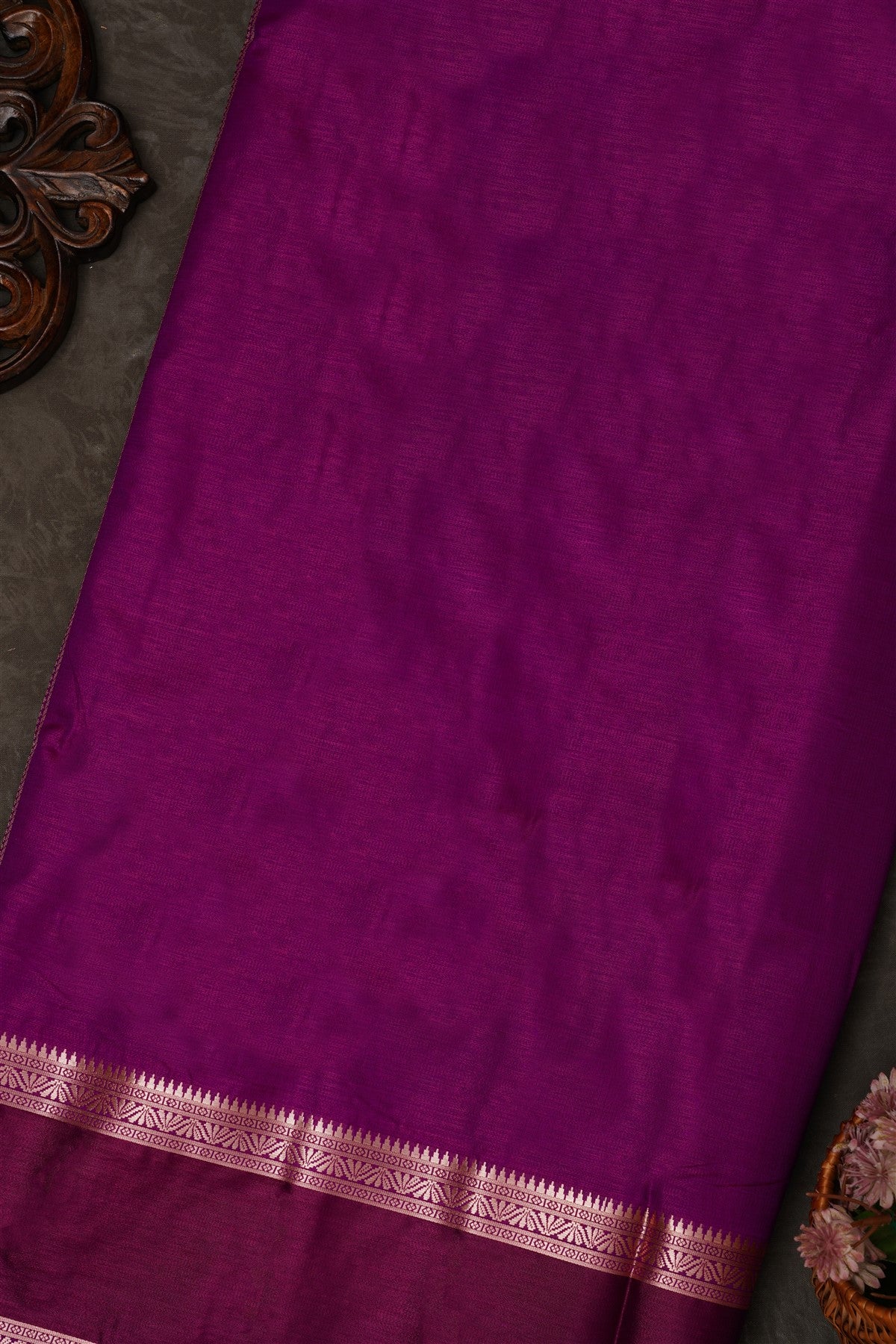 Mou Banaras Silk Light Green Saree