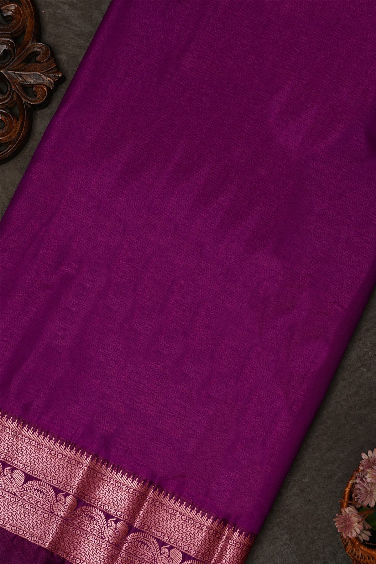 Mou Banaras Silk Light Green Saree