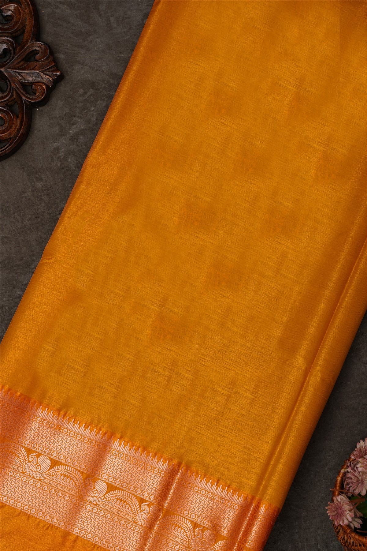 Mou Banaras Silk Violet Saree