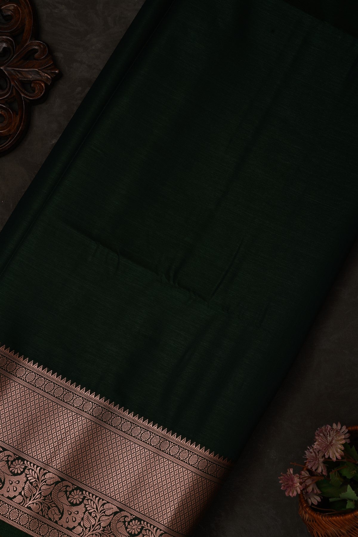 Mou Banaras Silk Lime Green Saree