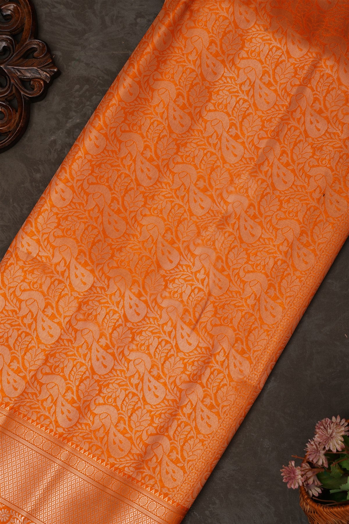 Mou Banaras Silk Purple Saree
