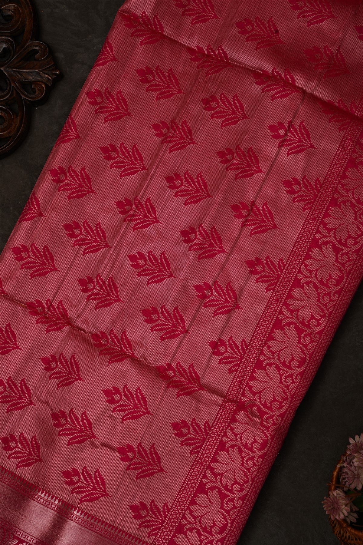 Mou Banaras Silk Light Green Saree