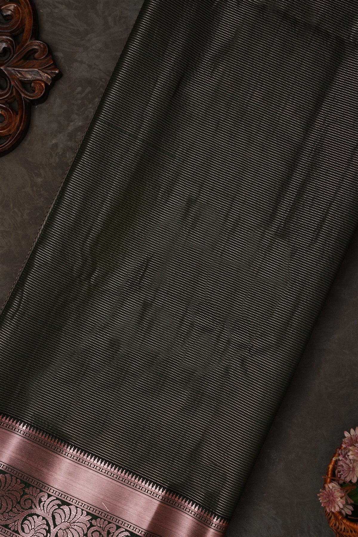 Mou Banaras Silk Lime Green Saree
