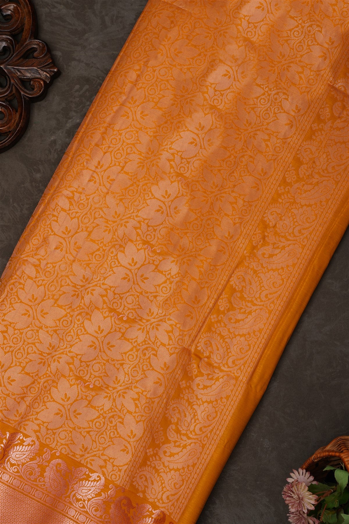 Mou Banaras Silk Purple Saree