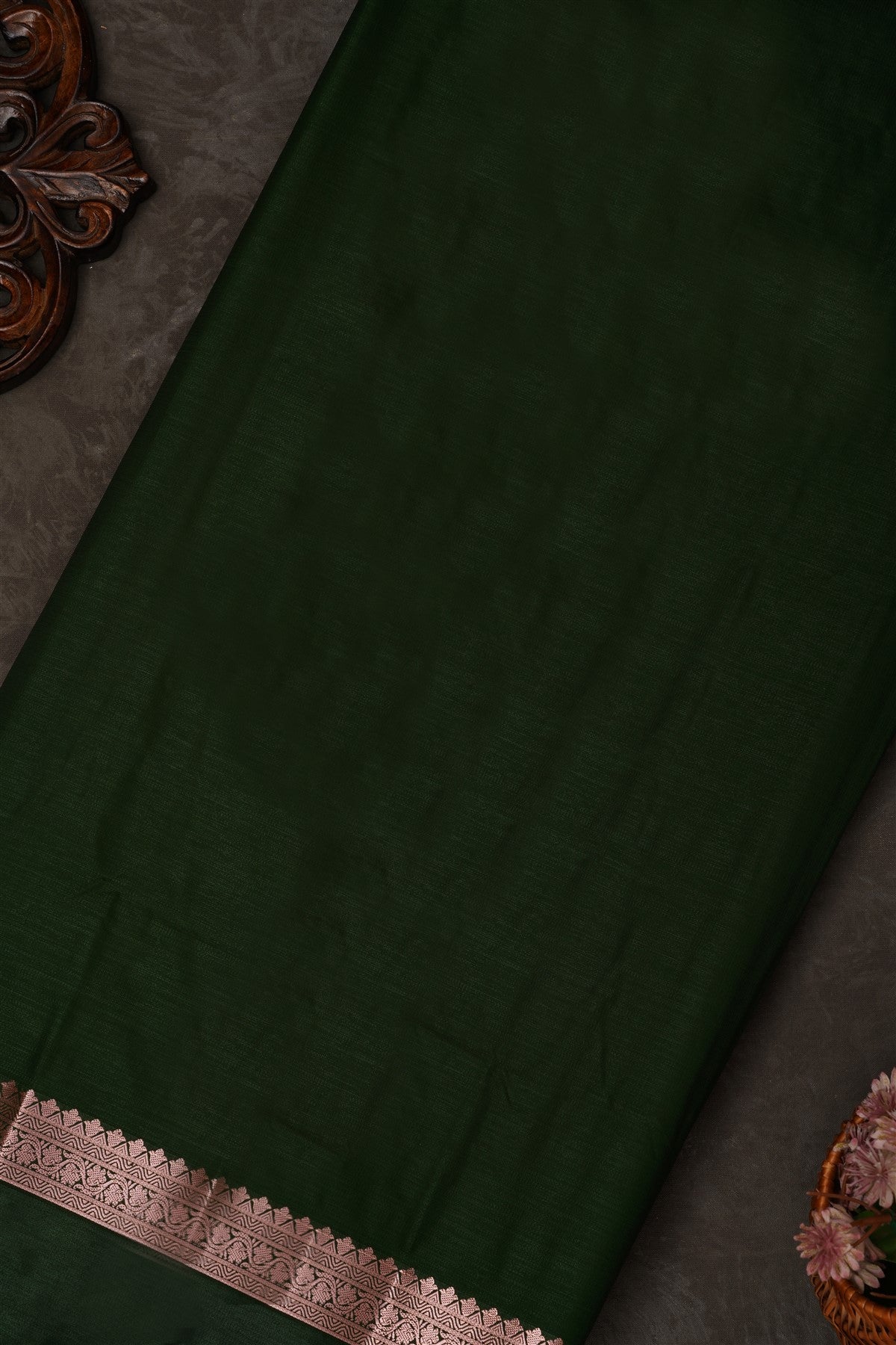 Mou Banaras Silk Lime Green Saree