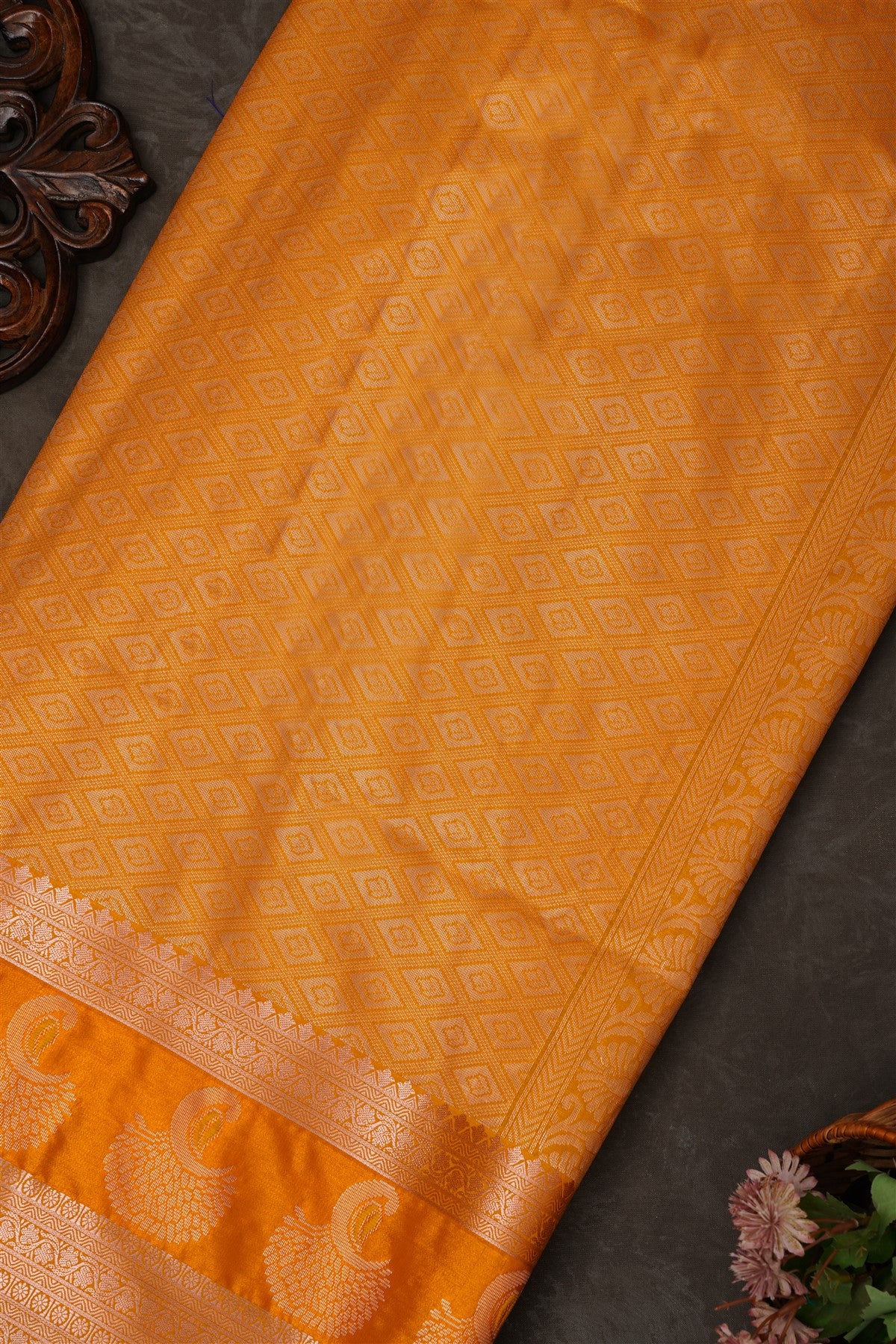Mou Banaras Silk Purple Saree